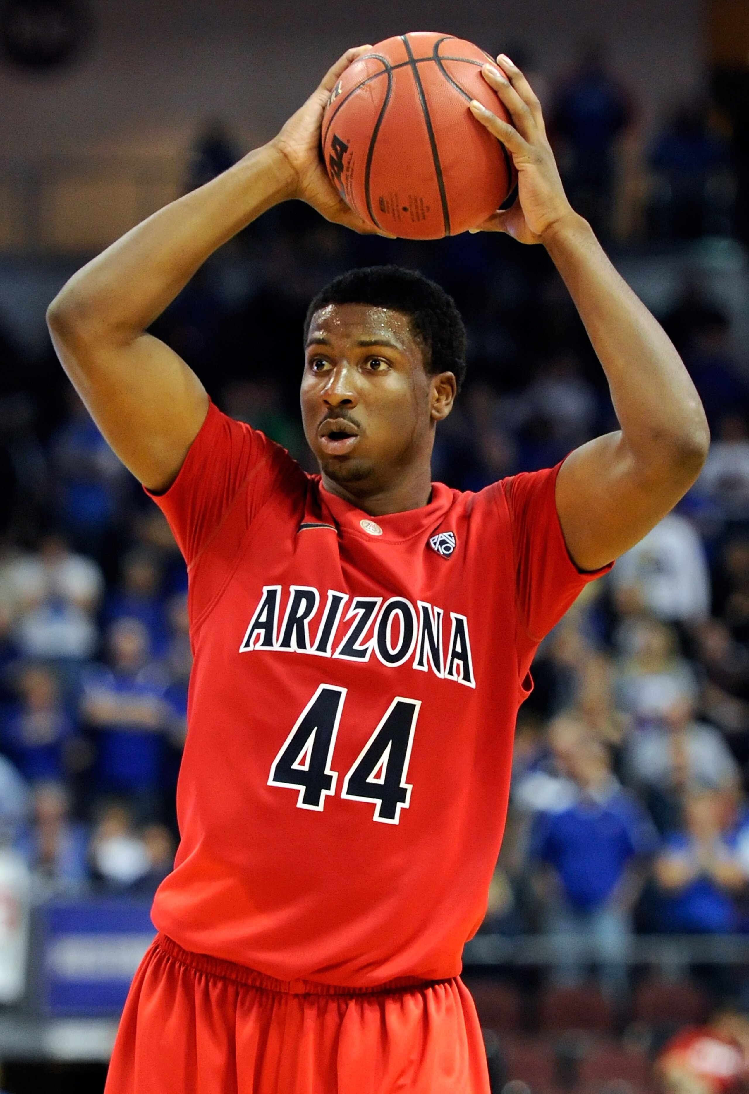 LAS VEGAS - NOVEMBER 27:  Solomon Hill #44 of the Arizona Wildcats looks to pass against the Kansas Jayhawks during the championship game of the Las Vegas Invitational at The Orleans Arena November 27, 2010 in Las Vegas, Nevada. Kansas won 87-79.  (Photo