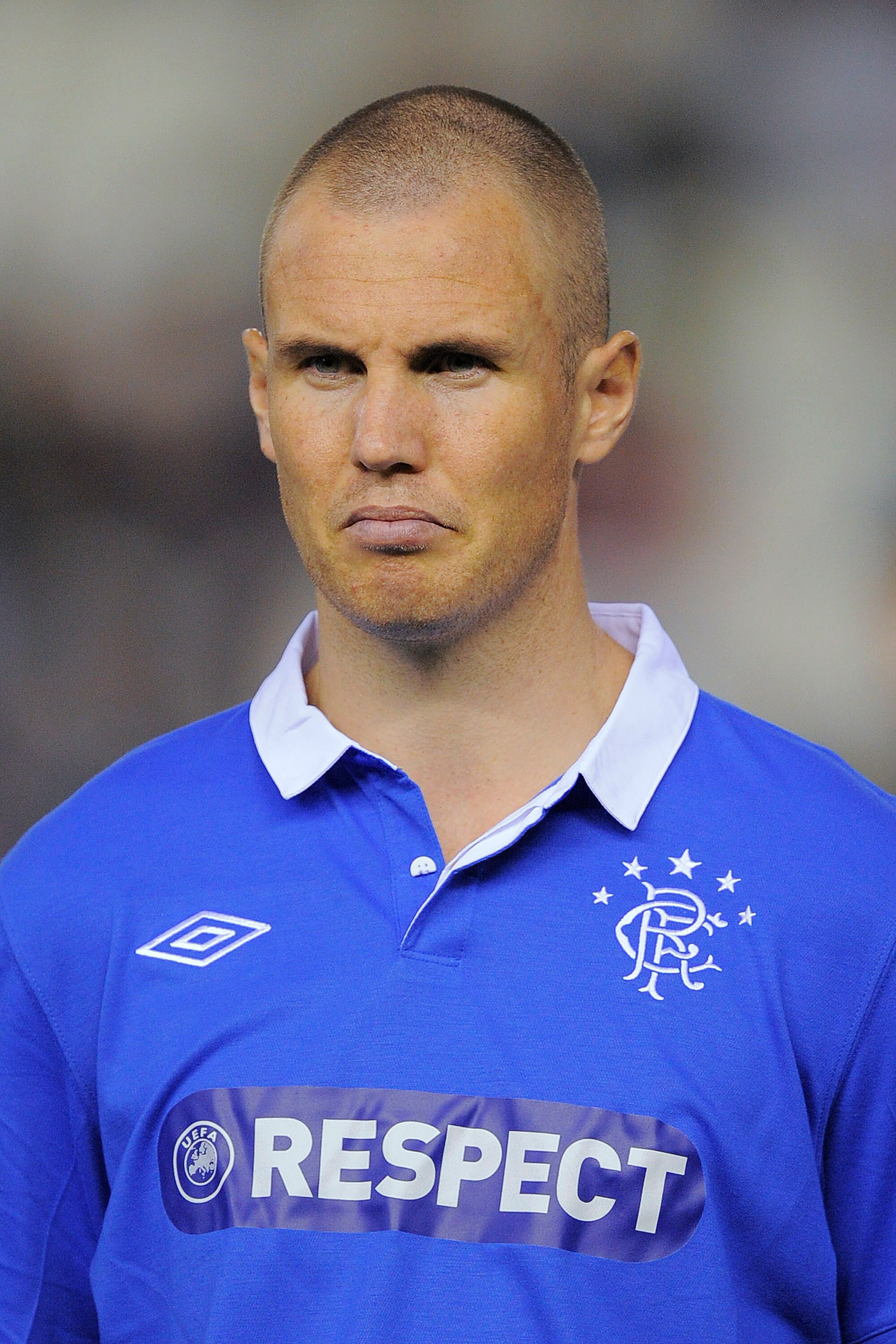 VALENCIA, SPAIN - NOVEMBER 02:  Kenny Miller of Glasgow Rangers looks on prior the UEFA Champions League group C match between Valencia CF and Glasgow Rangers at the Mestalla Stadium on November 2, 2010 in Valencia, Spain. Valencia won the match 3-0.  (Ph