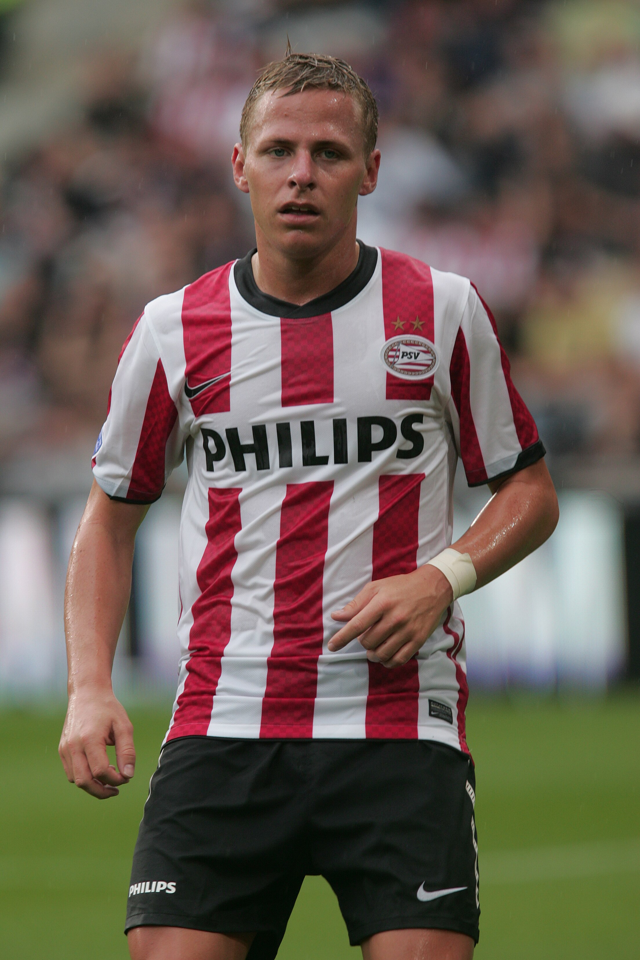 EINDHONEN, NETHERLANDS - AUGUST 22:    Balazs Dzsudzsak of PSV  looks on during the  Dutch Eredivisie  football match between PSV Eindhoven and  AZ Alkmaar at the 'Philips Stadium' on August 22, 2010 in Eindhoven, Netherlands.  (Photo by Anoek de Groot/Eu