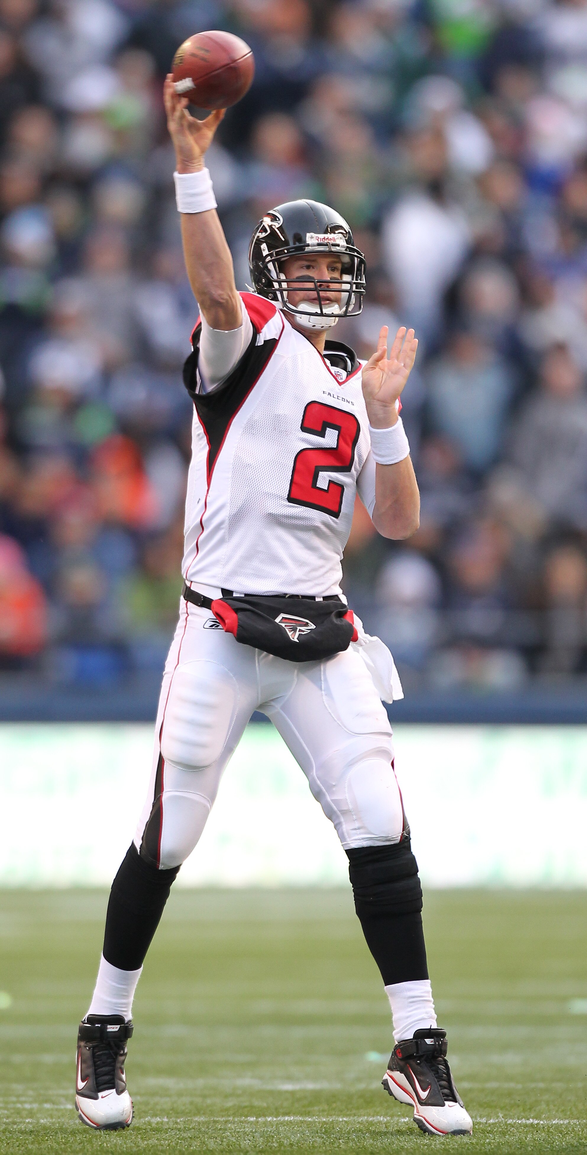 SEATTLE, WA - DECEMBER 19:  Quarterback Matt Ryan #2 of the Atlanta Falcons passes against the Seattle Seahawks at Qwest Field on December 19, 2010 in Seattle, Washington. (Photo by Otto Greule Jr/Getty Images)