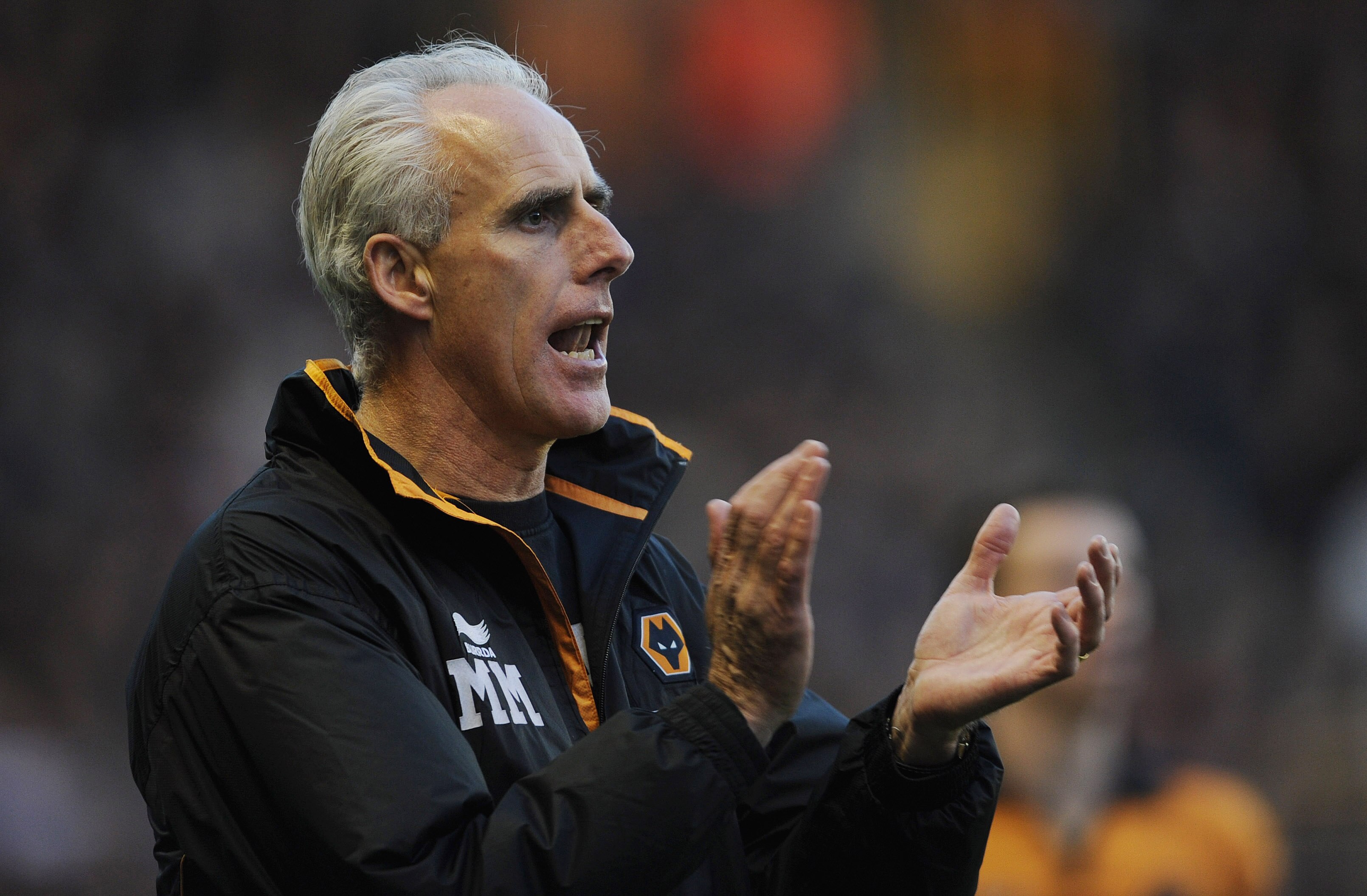 WOLVERHAMPTON, ENGLAND - NOVEMBER 13:  Wolves manager Mick McCarthy reacts during the Barclays Premier League match between Wolverhampton Wanderers and Bolton Wanderers at Molineux on November 13, 2010 in Wolverhampton, England.  (Photo by Michael Regan/G