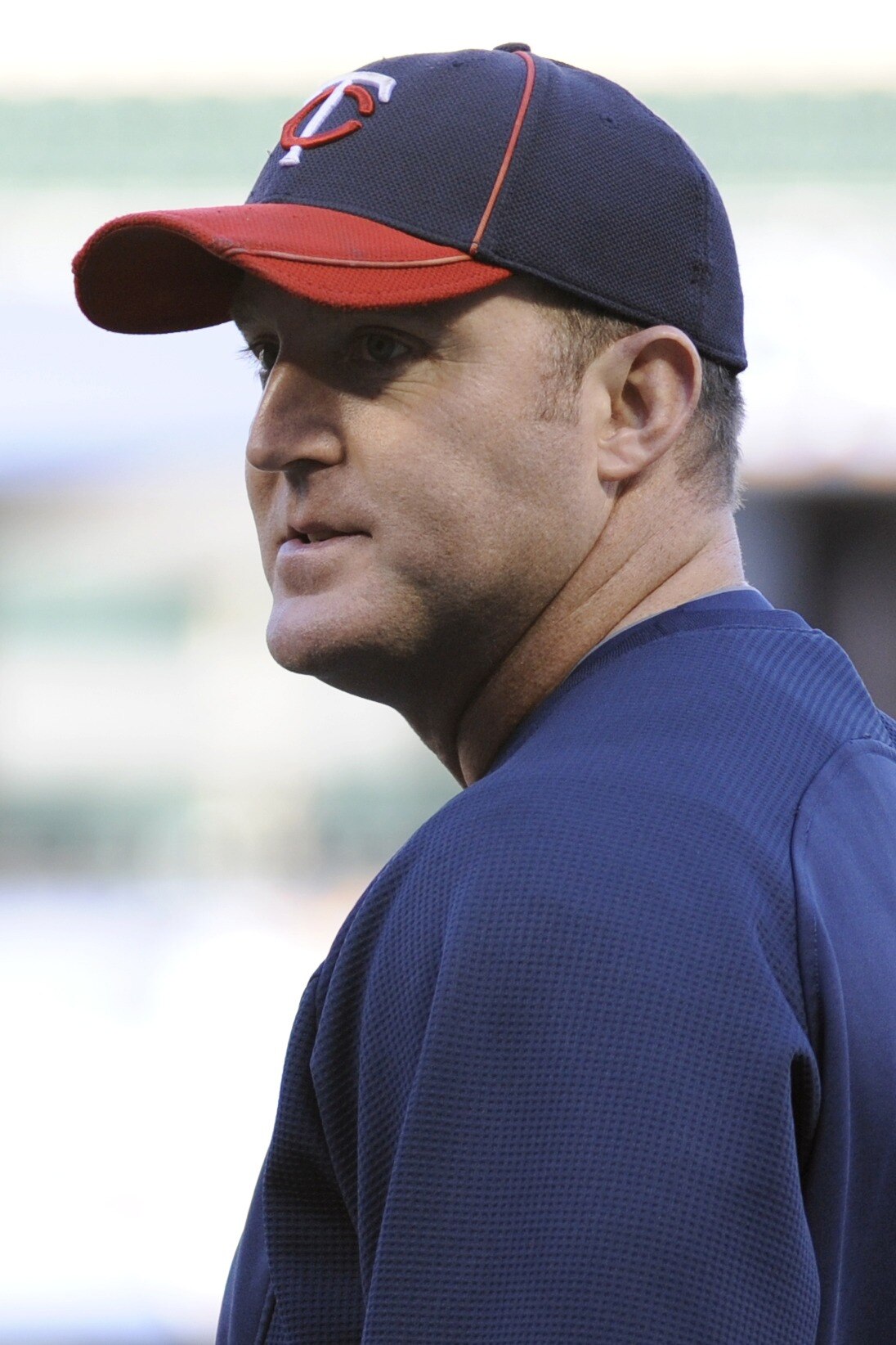 MINNEAPOLIS, MN - OCTOBER 6: Jim Thome #25 of the Minnesota Twins looks on during batting practice prior to game one of the ALDS against the New York Yankees on October 6, 2010 at Target Field in Minneapolis, Minnesota. (Photo by Hannah Foslien/Getty Imag