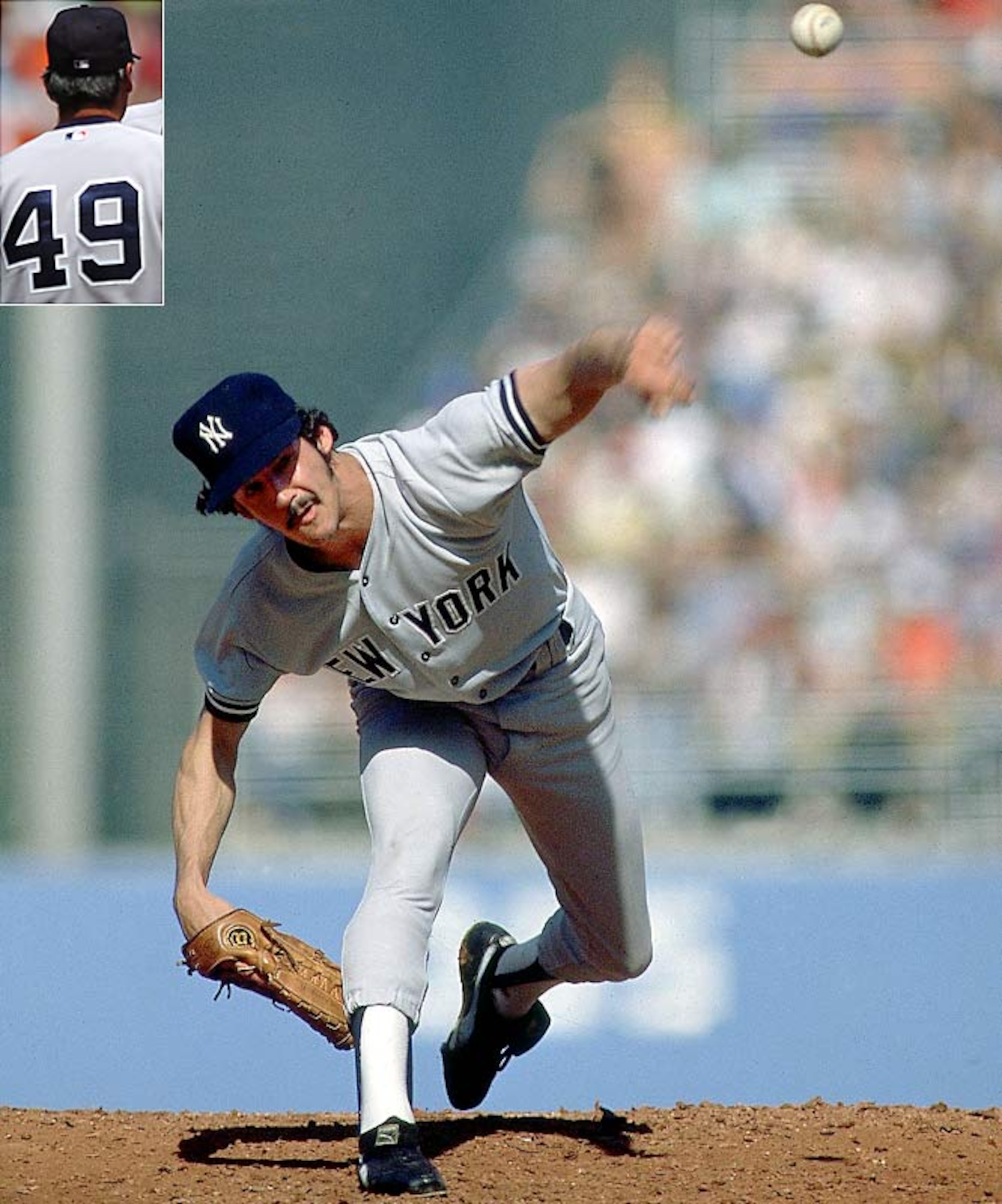 Ron Guidry with the Yankees.