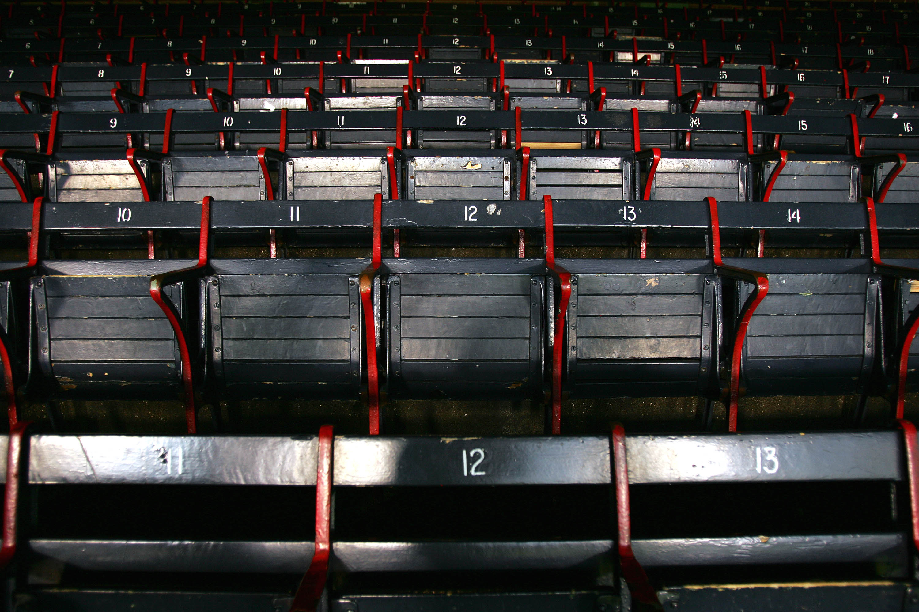 BOSTON - OCTOBER 16:  A view of empty seats located in left field at Fenway Park are shown before game three of the American League Championship Series between the Boston Red Sox and New York Yankees on October 16, 2004 in Boston, Massachusetts.  (Photo b