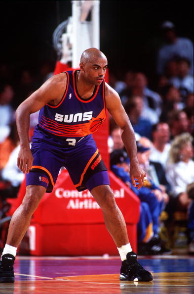 9 May 1994: PHOENIX FORWARD CHARLES BARKLEY DURING THE SUNS GAME AGAINST THE DENVER NUGGETS.