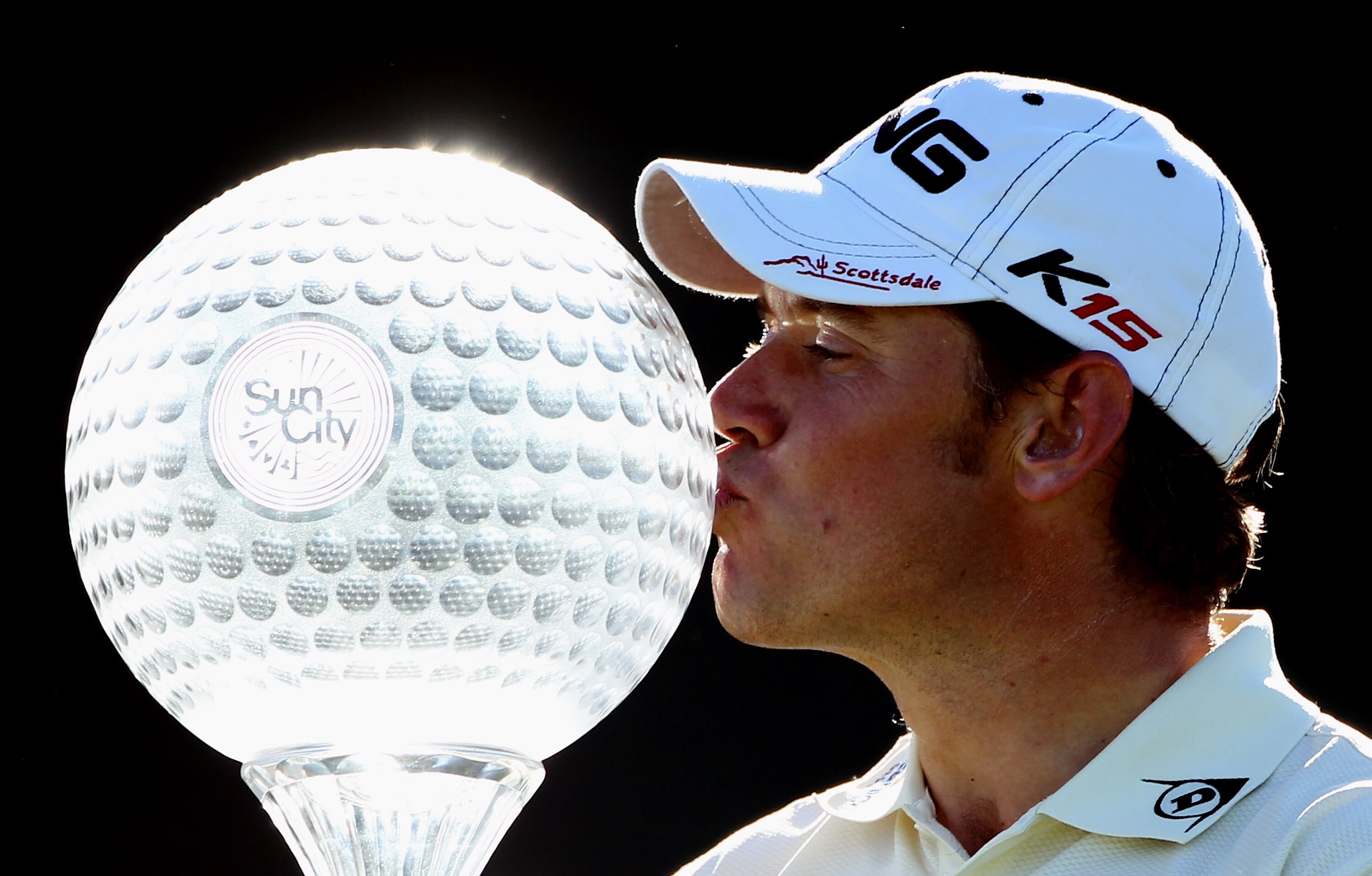SUN CITY, SOUTH AFRICA - DECEMBER 05:  Lee Westwood of England poses with the trophy after winning the 2010 Nedbank Golf Challenge at the Gary Player Country Club Course  on December 5, 2010 in Sun City, South Africa.  (Photo by Warren Little/Getty Images
