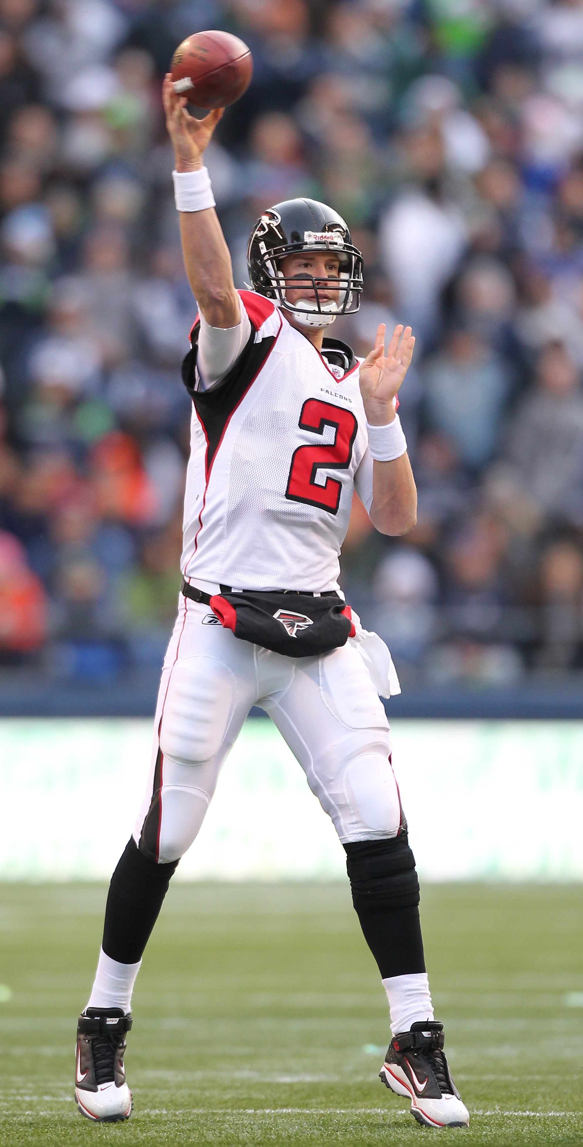 SEATTLE, WA - DECEMBER 19:  Quarterback Matt Ryan #2 of the Atlanta Falcons passes against the Seattle Seahawks at Qwest Field on December 19, 2010 in Seattle, Washington. (Photo by Otto Greule Jr/Getty Images)