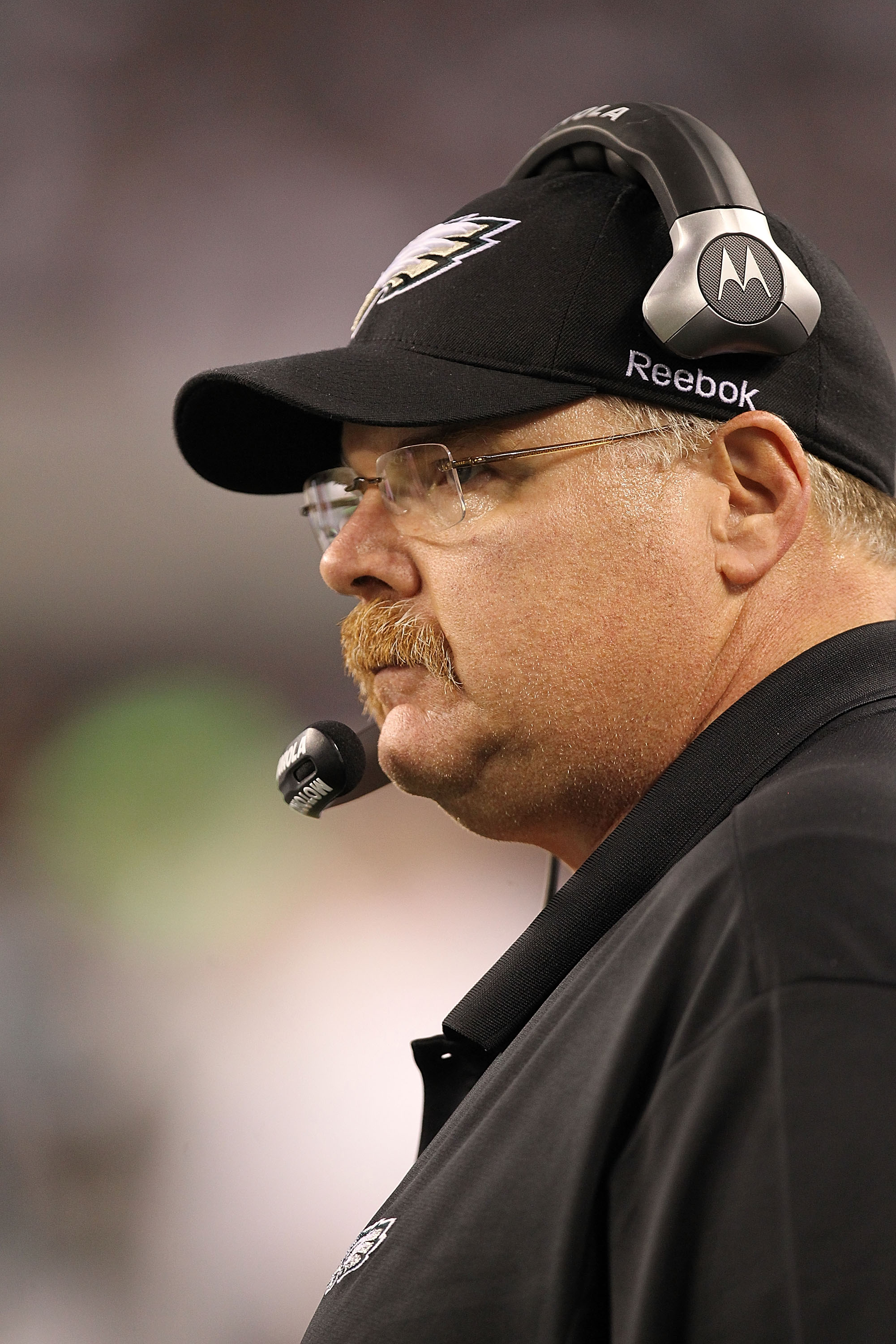 ARLINGTON, TX - DECEMBER 12:  Head coach Andy Reid of the Philadelphia Eagles at Cowboys Stadium on December 12, 2010 in Arlington, Texas.  (Photo by Ronald Martinez/Getty Images)