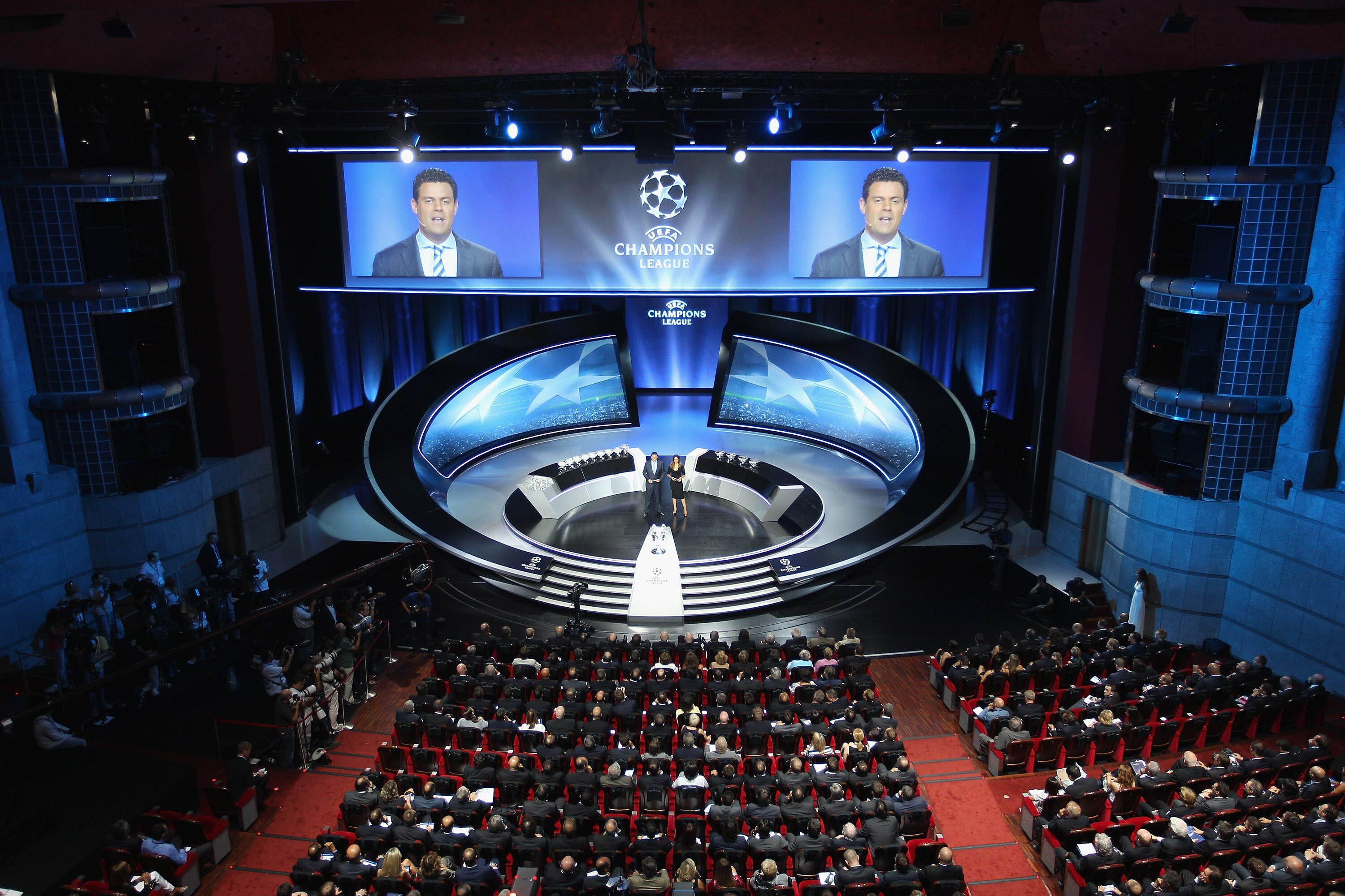 MONACO - AUGUST 26:  General view during the UEFA Champions League Group Stage draw at the Grimaldi Forum on August 26, 2010 in Monaco, Monaco.  (Photo by Michael Steele/Getty Images)