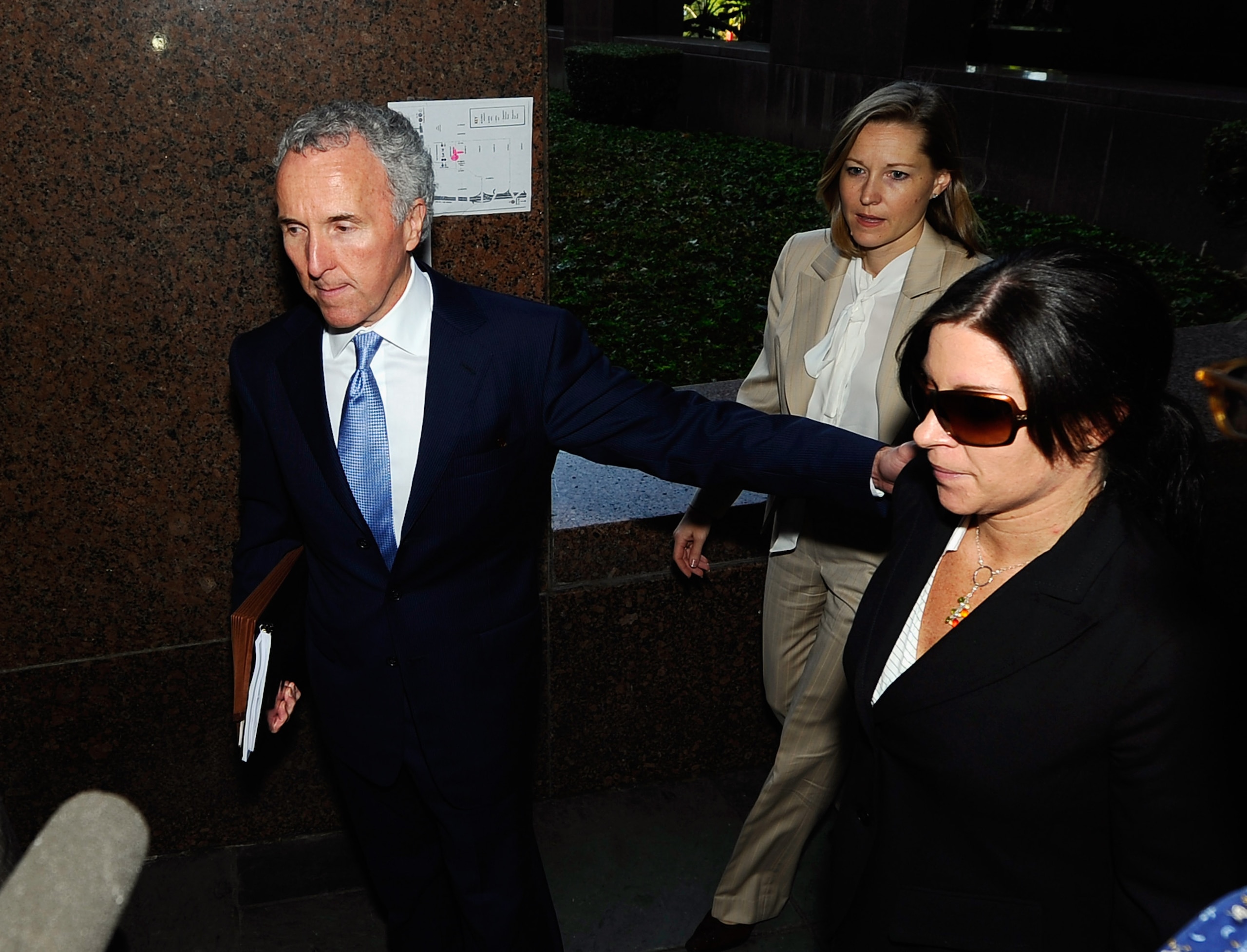 LOS ANGELES, CA - AUGUST 31: Frank McCourt (L), owner of the Los Angeles Dodgers, at Los Angeles County Superior Court for day two of a non-jury divorce trial on August 31, 2010 in Los Angeles, California. The trial, being presided over by Judge Scott M. LOS ANGELES, CA - AUGUST 31: Frank McCourt (L), owner of the Los Angeles Dodgers, at Los Angeles County Superior Court for day two of a non-jury divorce trial on August 31, 2010 in Los Angeles, California. The trial, being presided over by Judge Scott M.