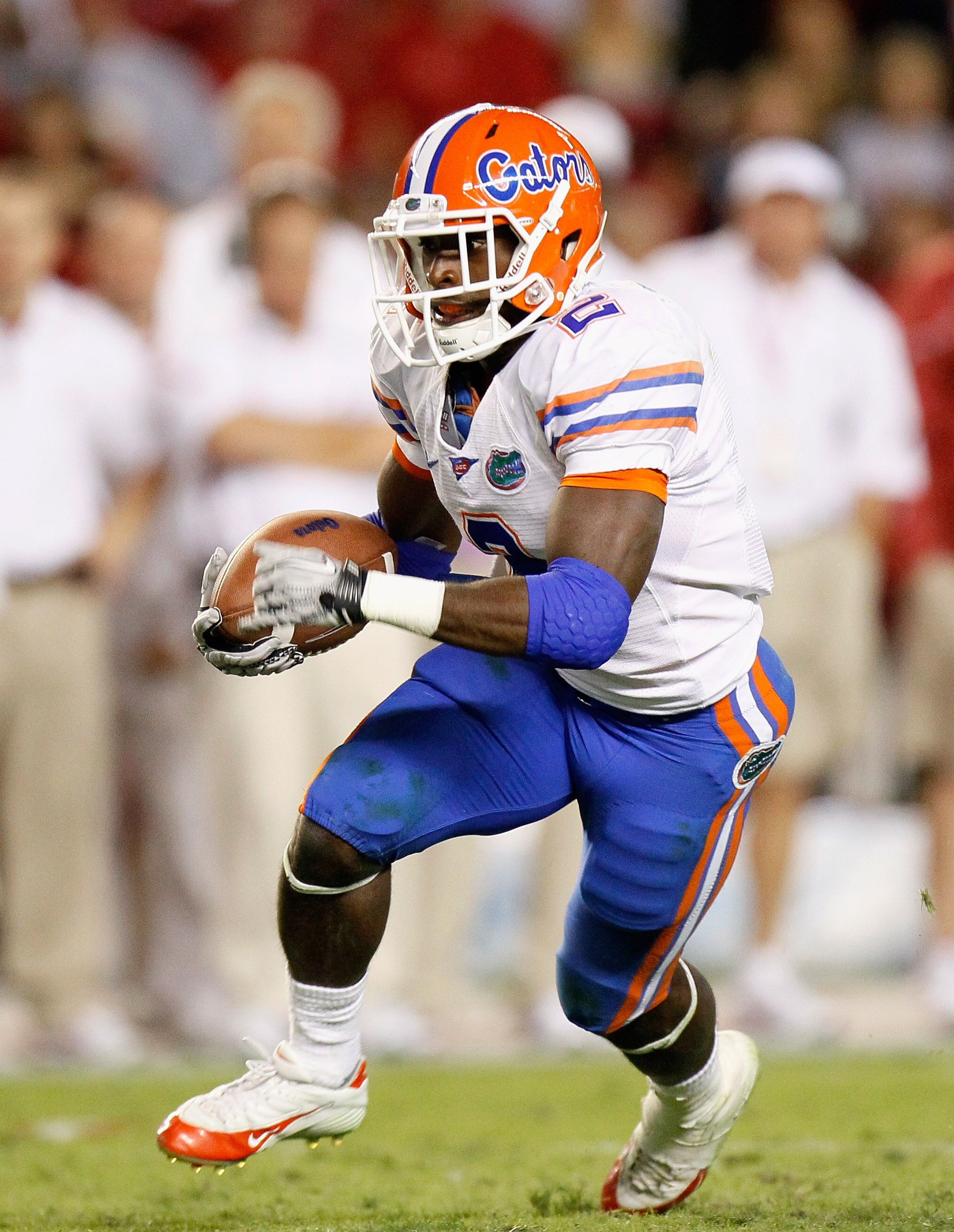 TUSCALOOSA, AL - OCTOBER 02:  Jeffery Demps #2 of the Florida Gators against the Alabama Crimson Tide at Bryant-Denny Stadium on October 2, 2010 in Tuscaloosa, Alabama.  (Photo by Kevin C. Cox/Getty Images)