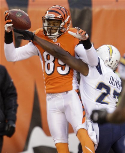 Simpson's First but less important TD on the day (Courtesy of the Associated Press)