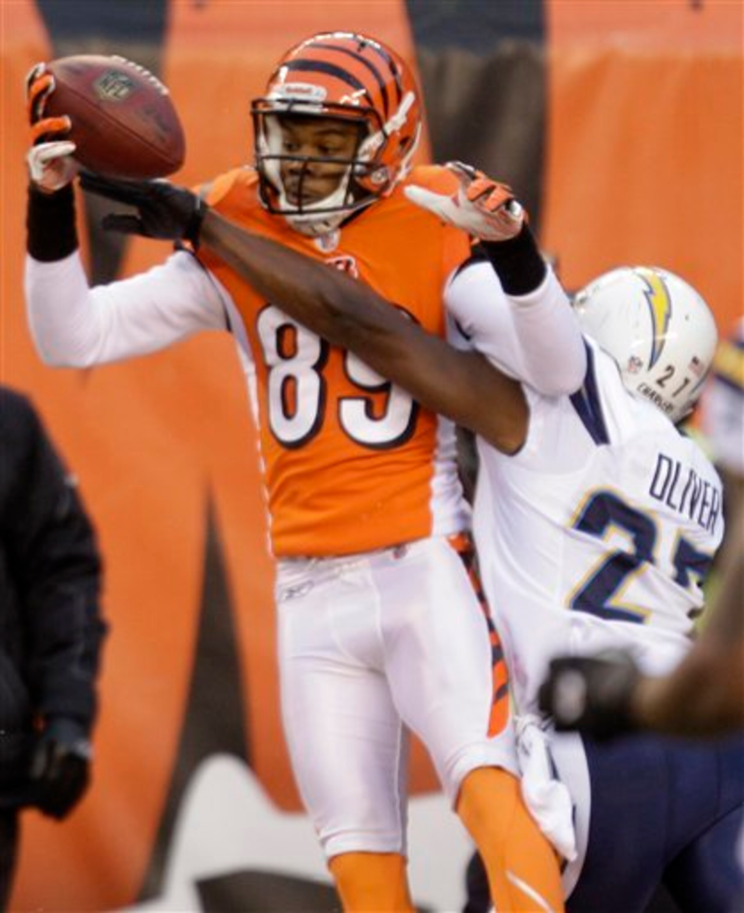 Simpson's First but less important TD on the day (Courtesy of the Associated Press)