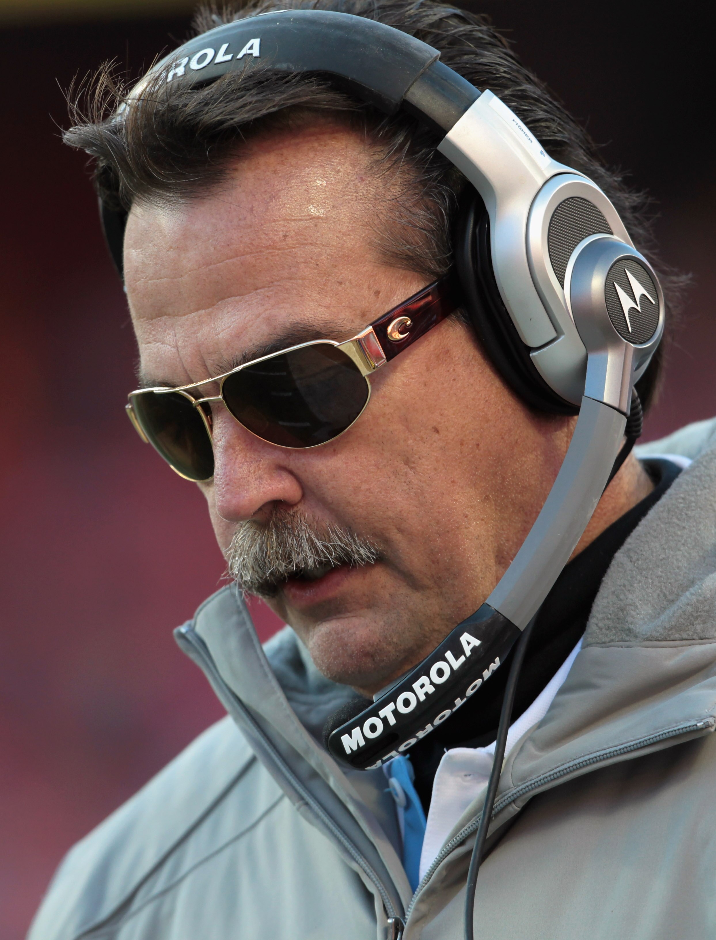 KANSAS CITY, MO - DECEMBER 26:  Head coach Jeff Fisher of the Tennessee Titans looks on from the sidelines during the game against the Kansas City Chiefs on December 26, 2010 at Arrowhead Stadium in Kansas City, Missouri.  (Photo by Jamie Squire/Getty Ima