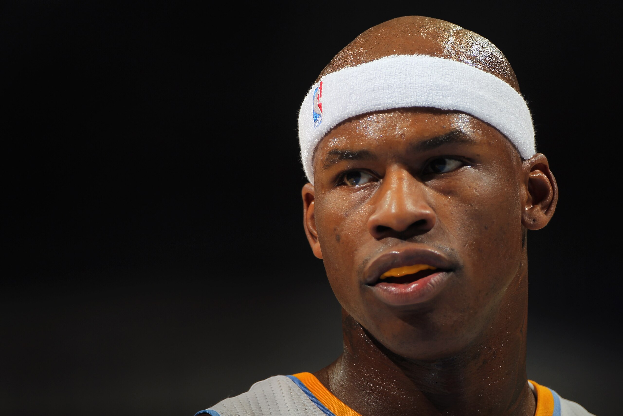 DENVER - NOVEMBER 16: Al Harrington #7 of the Denver Nuggets prepares to take a free throw against the New York Knicks at the Pepsi Center on November 16, 2010 in Denver, Colorado. The Nuggets defeated the Knicks 120-118. NOTE TO USER: User expressly ack DENVER - NOVEMBER 16: Al Harrington #7 of the Denver Nuggets prepares to take a free throw against the New York Knicks at the Pepsi Center on November 16, 2010 in Denver, Colorado. The Nuggets defeated the Knicks 120-118. NOTE TO USER: User expressly ack