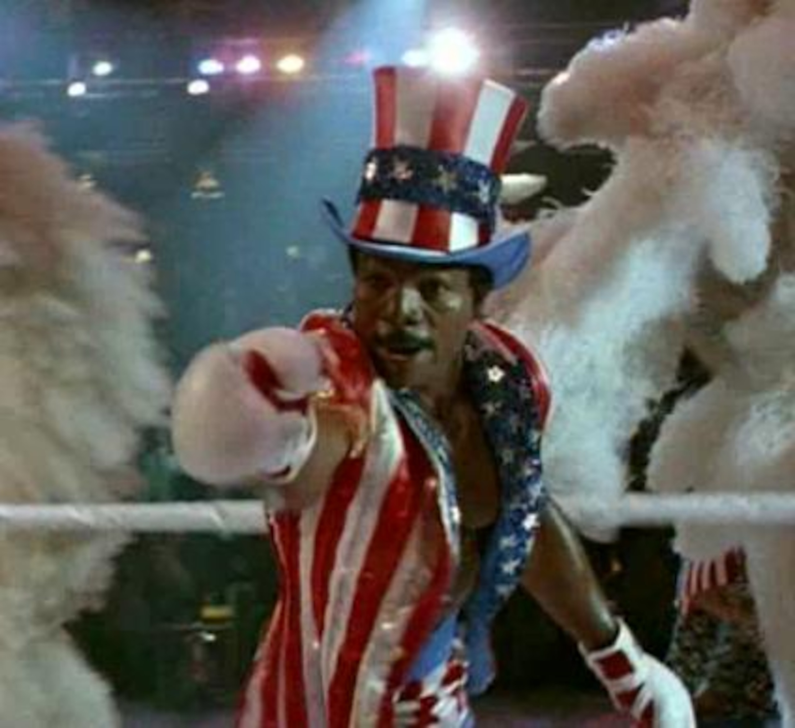 Carl Weathers as Apollo Creed in Rocky IV Carl Weathers as Apollo Creed in Rocky IV