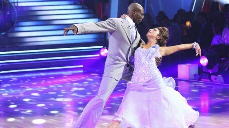 Ochocinco with Cheryl Burke