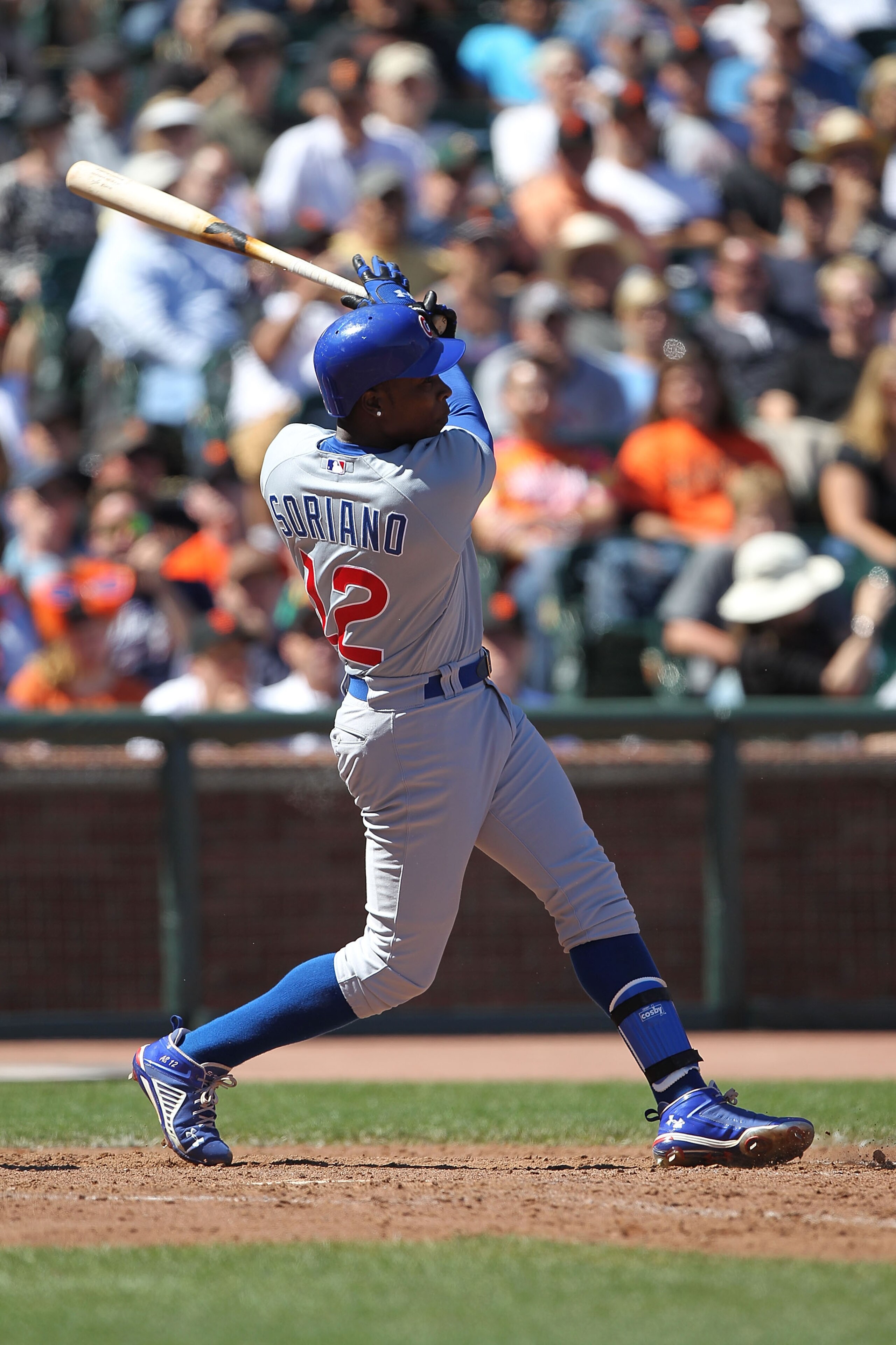 SAN FRANCISCO - AUGUST 12: Alfonso Soriano #12 of the Chicago Cubs bats against the San Francisco Giants during an MLB game at AT&T Park on August 12, 2010 in San Francisco, California. (Photo by Jed Jacobsohn/Getty Images) SAN FRANCISCO - AUGUST 12: Alfonso Soriano #12 of the Chicago Cubs bats against the San Francisco Giants during an MLB game at AT&T Park on August 12, 2010 in San Francisco, California. (Photo by Jed Jacobsohn/Getty Images)