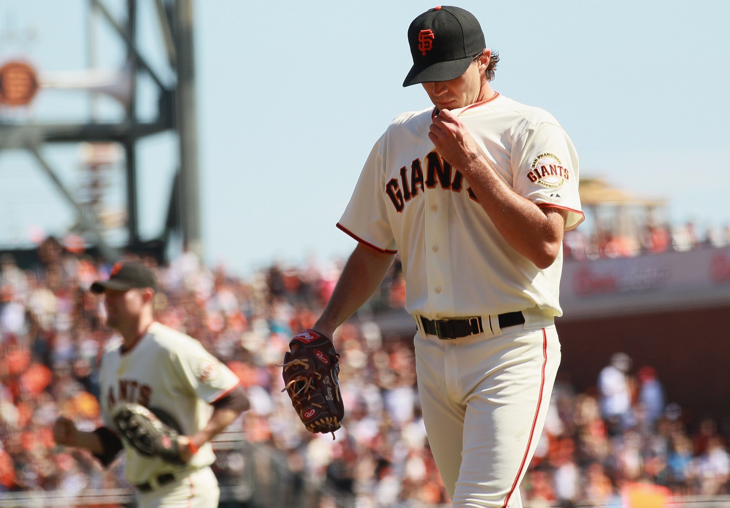 SAN FRANCISCO - OCTOBER 02: Barry Zito #75 of the San Francisco Giants walks off the field after the first inning against the San Diego Padres at AT&T Park on October 2, 2010 in San Francisco, California. (Photo by Justin Sullivan/Getty Images) SAN FRANCISCO - OCTOBER 02: Barry Zito #75 of the San Francisco Giants walks off the field after the first inning against the San Diego Padres at AT&T Park on October 2, 2010 in San Francisco, California. (Photo by Justin Sullivan/Getty Images)