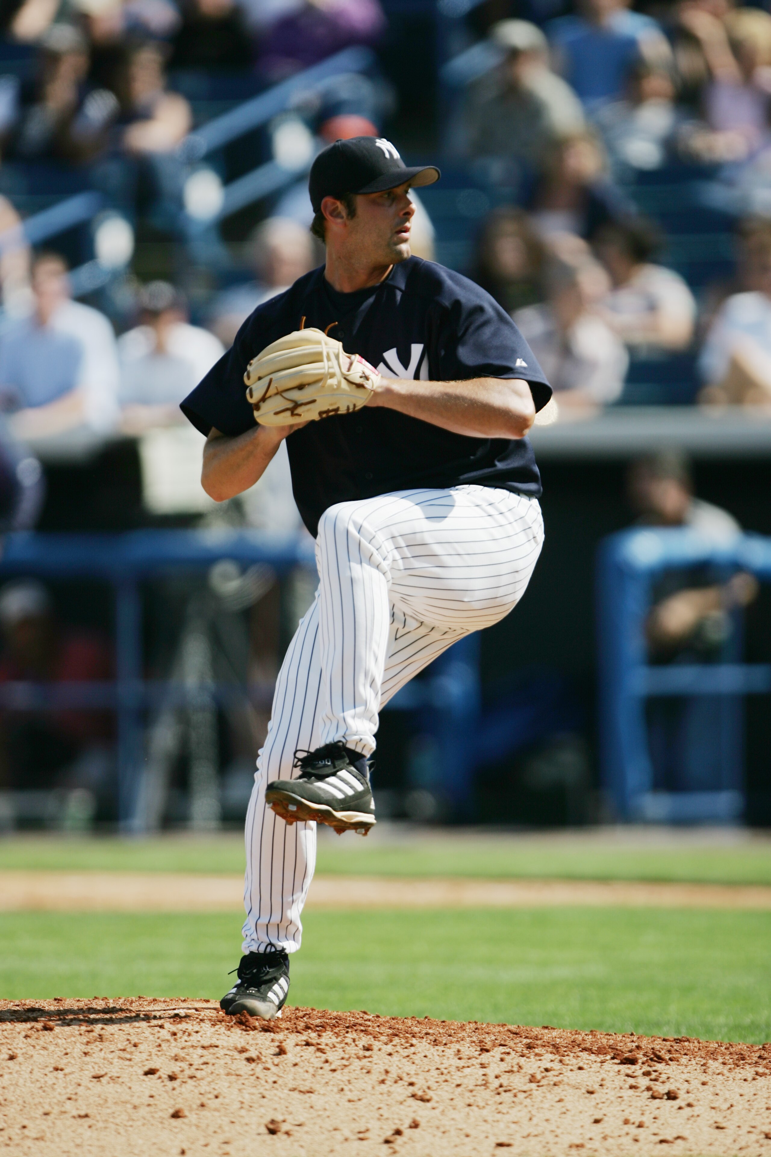 TAMPA, FL - MARCH 7: Pitcher Steve Karsay #31 of the New York Yankees delivers against the Cleveland Indians during an MLB Spring Training game at Legends Field on March 7, 2005 in Tampa, Florida. The Indians defeated the Yankees 3-1. (Photo by Doug Pens TAMPA, FL - MARCH 7: Pitcher Steve Karsay #31 of the New York Yankees delivers against the Cleveland Indians during an MLB Spring Training game at Legends Field on March 7, 2005 in Tampa, Florida. The Indians defeated the Yankees 3-1. (Photo by Doug Pens