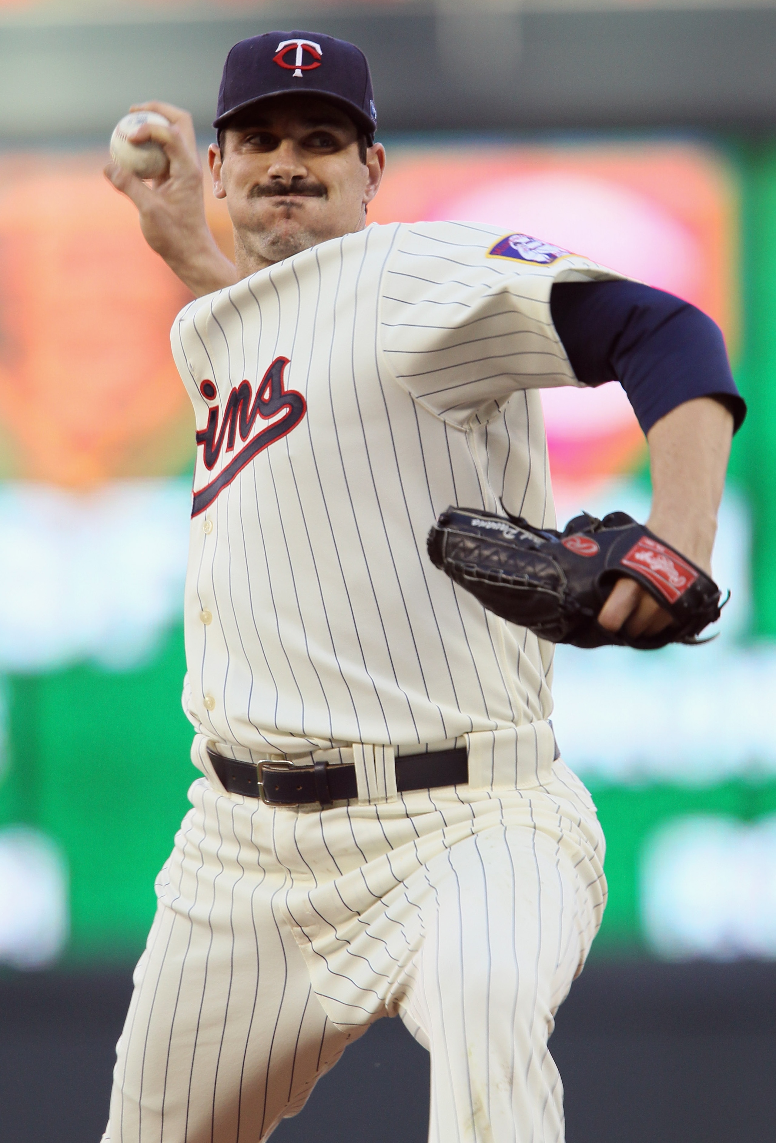 MINNEAPOLIS - OCTOBER 07: Carl Pavano #48 of the Minnesota Twins delivers a pitch in the first inning against the New York Yankees during game two of the ALDS on October 7, 2010 at Target Field in Minneapolis, Minnesota. (Photo by Elsa/Getty Images) MINNEAPOLIS - OCTOBER 07: Carl Pavano #48 of the Minnesota Twins delivers a pitch in the first inning against the New York Yankees during game two of the ALDS on October 7, 2010 at Target Field in Minneapolis, Minnesota. (Photo by Elsa/Getty Images)