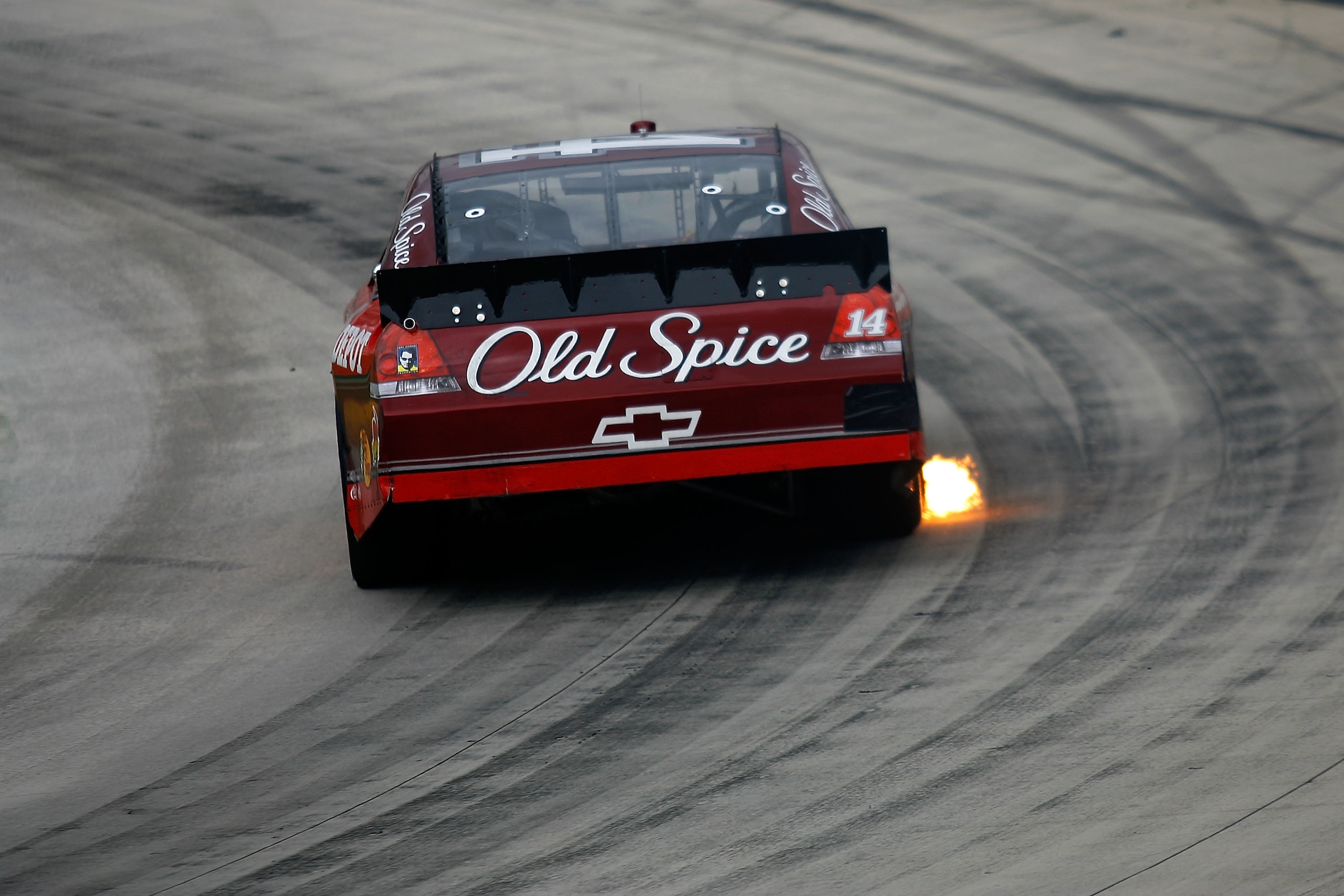 MARTINSVILLE, VA - MARCH 29:  Tony Stewart, driver of the #14 Old Spice/Office Depot Chevrolet races during the NASCAR Sprint Cup Series Goody's Fast Pain Relief 500 at Martinsville Speedway on March 29, 2010 in Martinsville, Virginia.  (Photo by Jason Sm