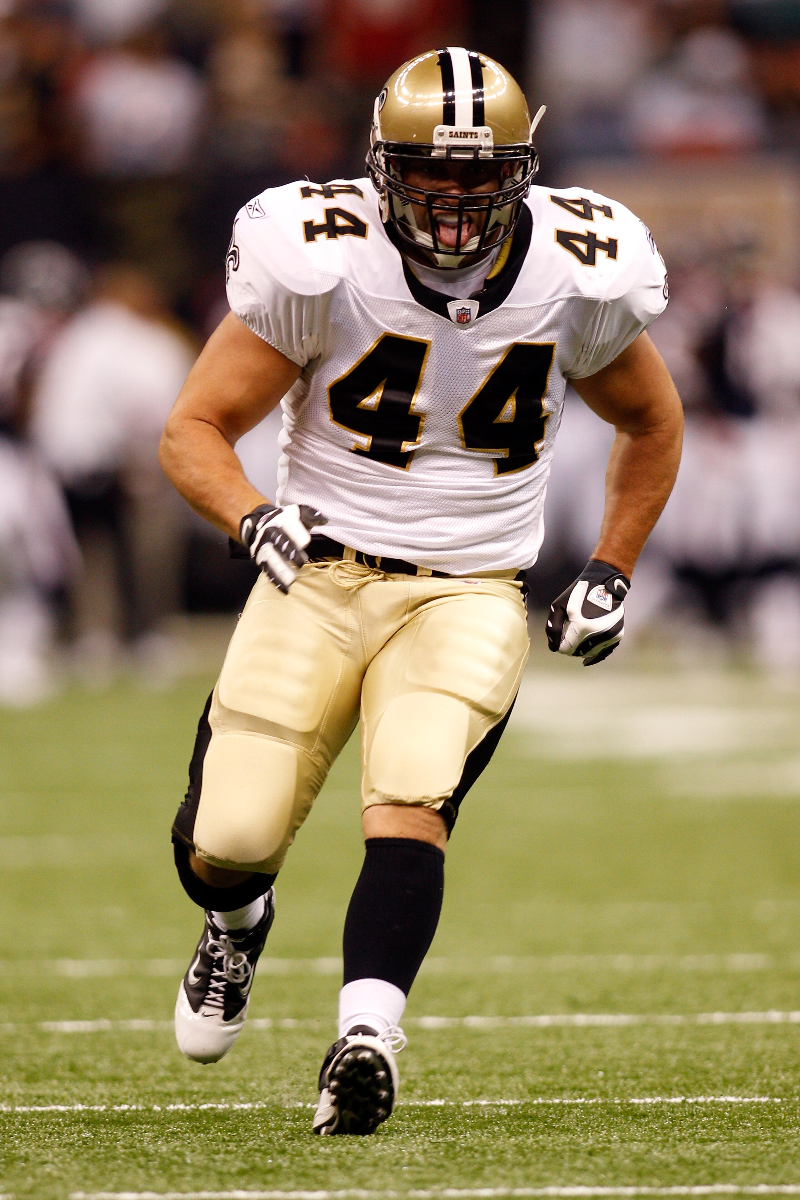 NEW ORLEANS - AUGUST 21: Heath Evans #44 of the New Orleans Saints warms up during pregame before playing the Houston Texans at the Louisiana Superdome on August 21, 2010 in New Orleans, Louisiana. (Photo by Chris Graythen/Getty Images) NEW ORLEANS - AUGUST 21: Heath Evans #44 of the New Orleans Saints warms up during pregame before playing the Houston Texans at the Louisiana Superdome on August 21, 2010 in New Orleans, Louisiana. (Photo by Chris Graythen/Getty Images)