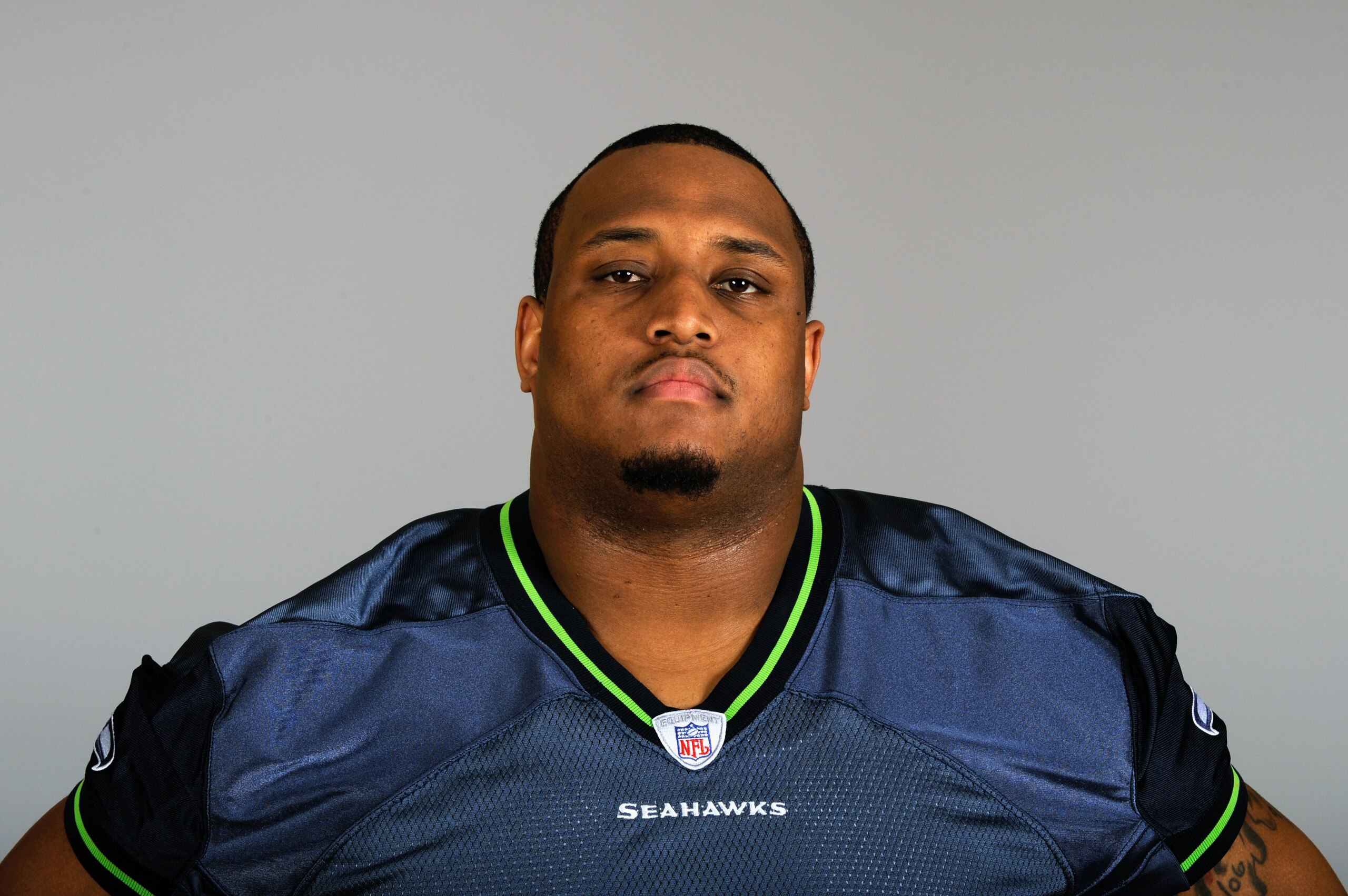 SEATTLE - 2009: Rob Sims of the Seattle Seahawks poses for his 2009 NFL headshot at photo day in Seattle, Washington. (Photo by NFL Photos) SEATTLE - 2009: Rob Sims of the Seattle Seahawks poses for his 2009 NFL headshot at photo day in Seattle, Washington. (Photo by NFL Photos)