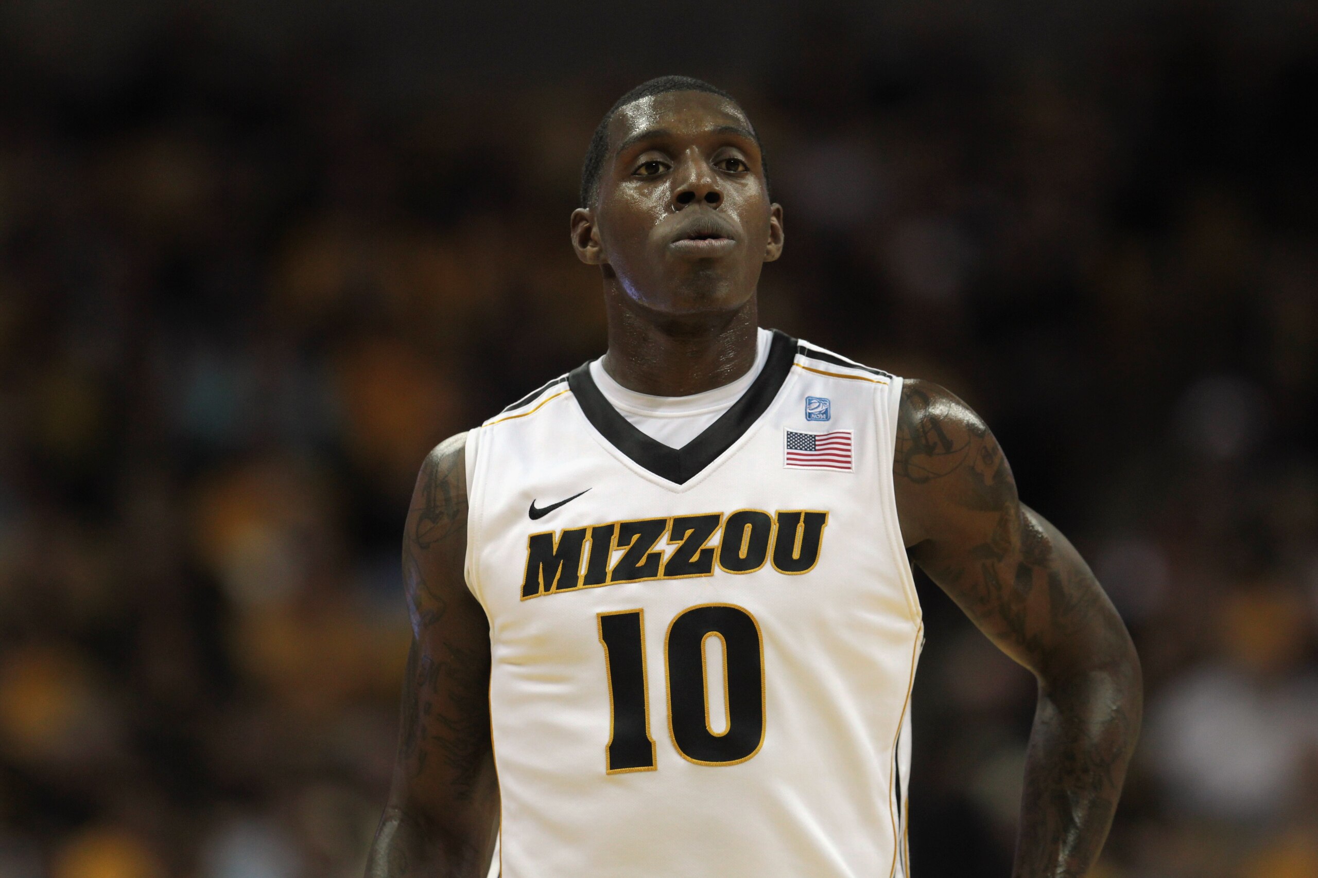 COLUMBIA, MO - DECEMBER 08:  Ricardo Ratliffe #10 of the Missouri Tigers in action during the game against the Vanderbilt Commodores on December 8, 2010 at Mizzou Arena in Columbia, Missouri.  (Photo by Jamie Squire/Getty Images)