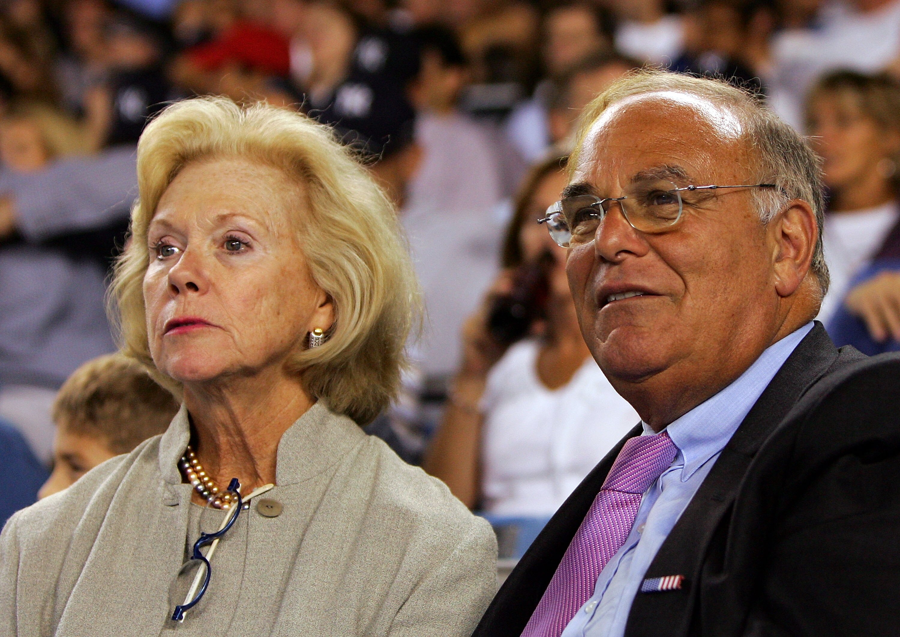 NEW YORK - SEPTEMBER 17:  Pennsylvania Gov. Ed Rendell attends the game between the New York Yankees and the Chicago White Sox with his wife Midge on September 17, 2008 at Yankee Stadium in the Bronx borough of New York City.  (Photo by Jim McIsaac/Getty 