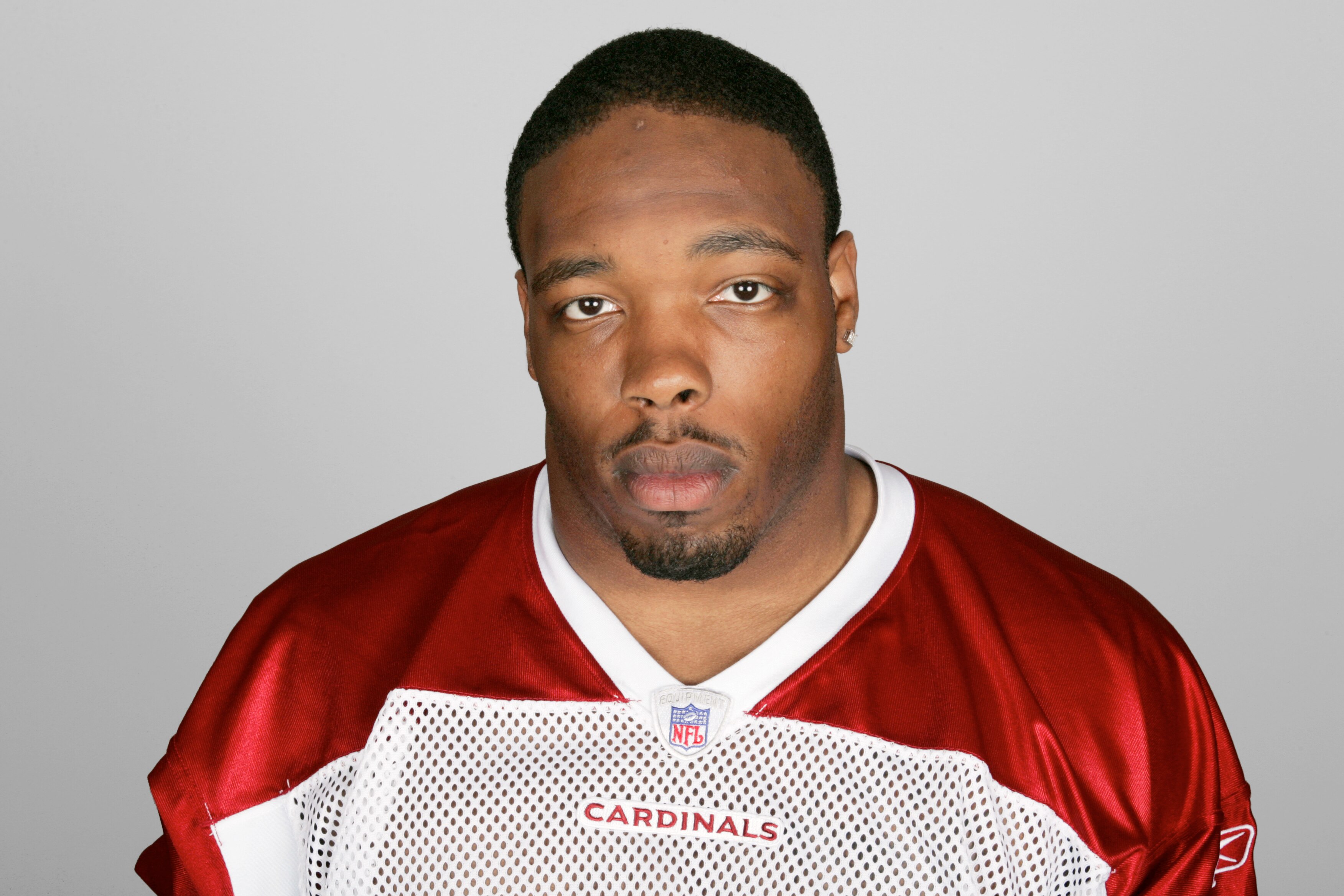 TEMPE, AZ - 2005:  Calvin Pace of the Arizona Cardinals poses for his 2005 NFL headshot at photo day in Tempe, Arizona.  (Photo by Getty Images)