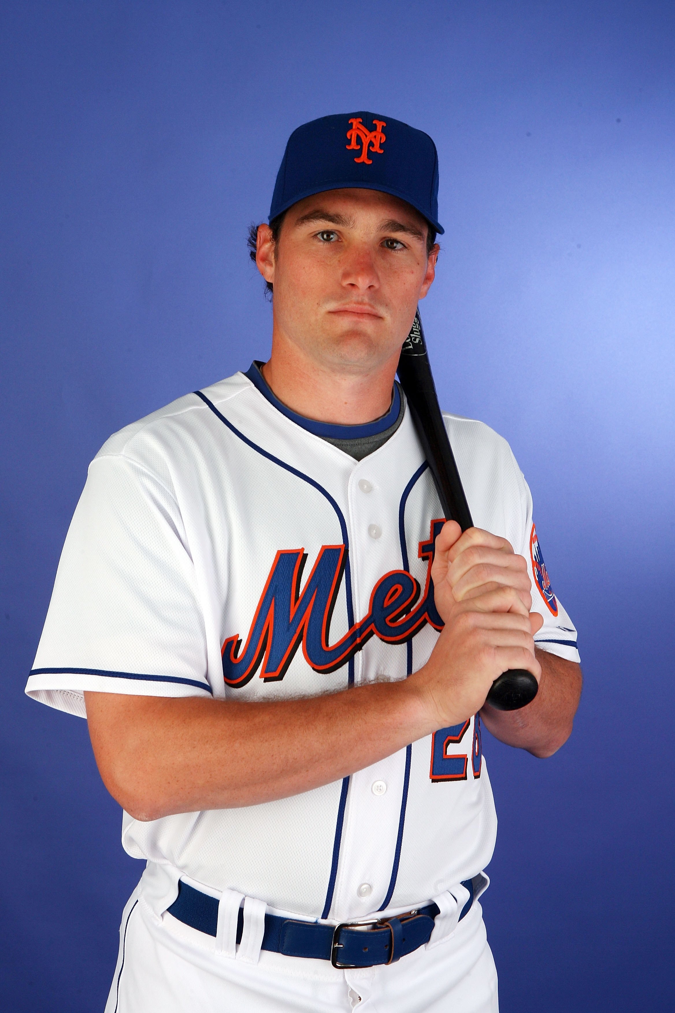 PORT ST. LUCIE, FL - FEBRUARY 27:  Infielder Daniel Murphy #28 of the New York Mets poses during photo day at Tradition Field on February 27, 2010 in Port St. Lucie, Florida.  (Photo by Doug Benc/Getty Images)