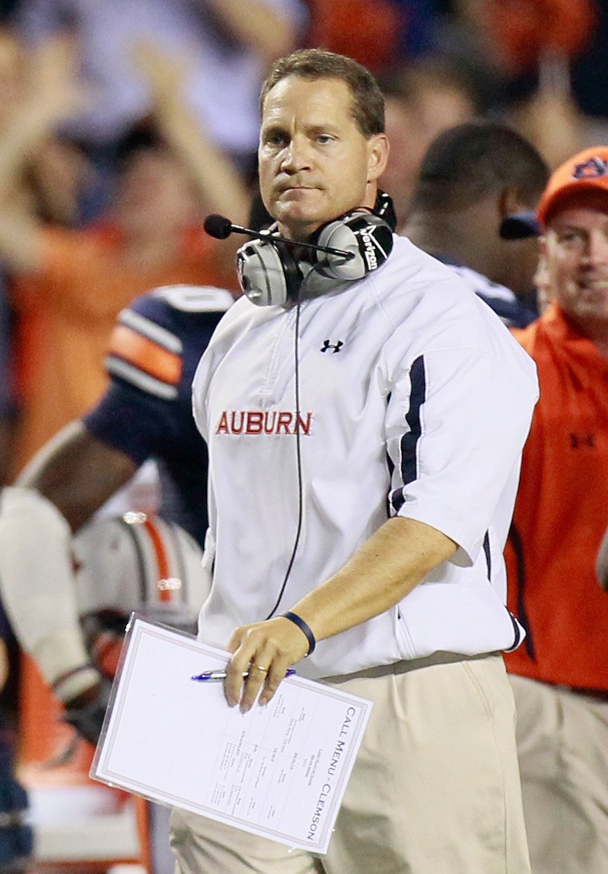AUBURN, AL - SEPTEMBER 18:  Head coach Gene Chizik of the Auburn Tigers against the Clemson Tigers at Jordan-Hare Stadium on September 18, 2010 in Auburn, Alabama.  (Photo by Kevin C. Cox/Getty Images)