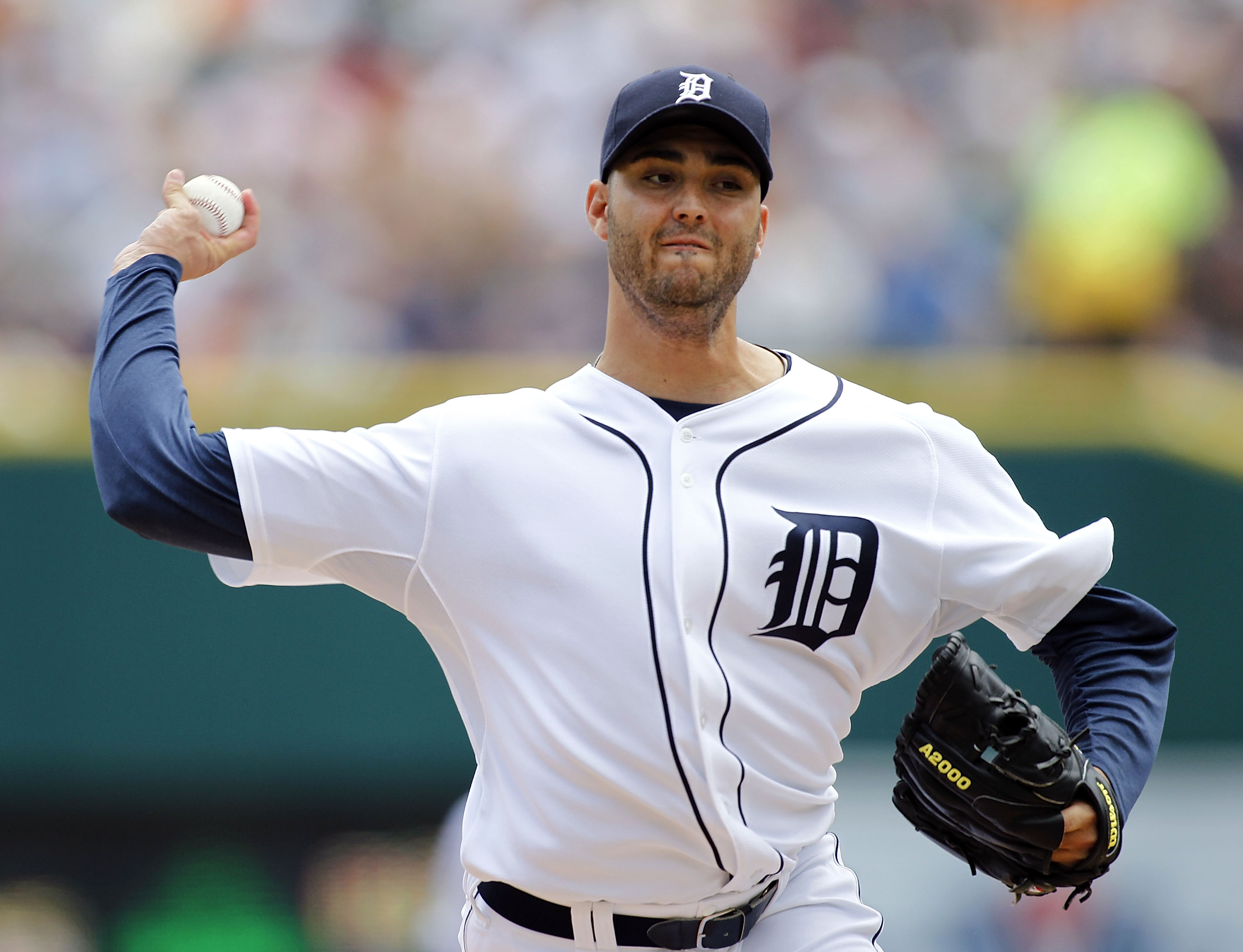 DETROIT - JUNE 13: Armando Galarraga #58 of the Detroit Tigers pitches in the second inning against the Pittsburgh Pirates during the game on June 13, 2010 at Comerica Park in Detroit, Michigan. The Tigers defeated the Pirates 4-3. (Photo by Leon Halip/Ge