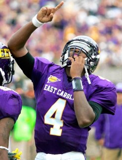Davis has been stellar in his first year for the Pirates with a nation leading 36 touchdown passes. - Photo by Rhett Butler / AP