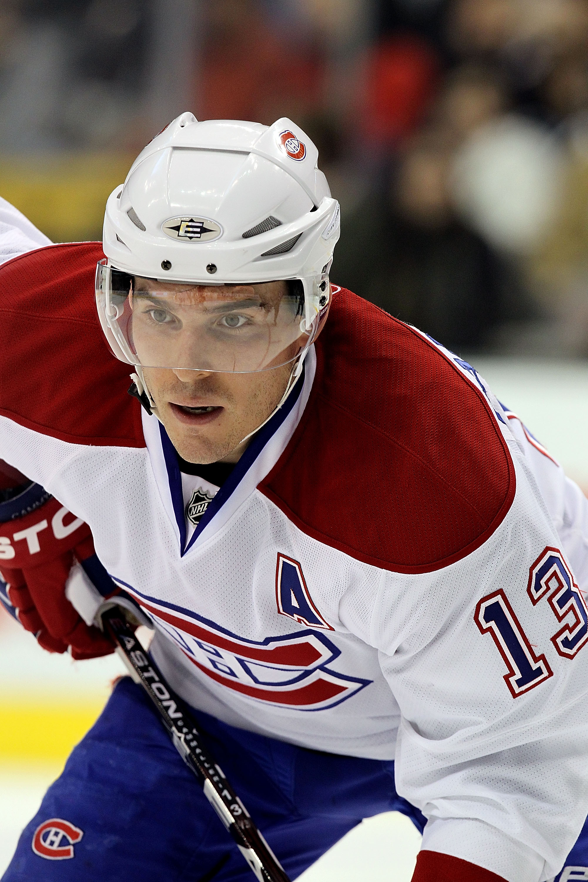 DALLAS, TX - DECEMBER 21:  Left wing Michael Cammalleri #13 of the Montreal Canadiens at American Airlines Center on December 21, 2010 in Dallas, Texas.  (Photo by Ronald Martinez/Getty Images)