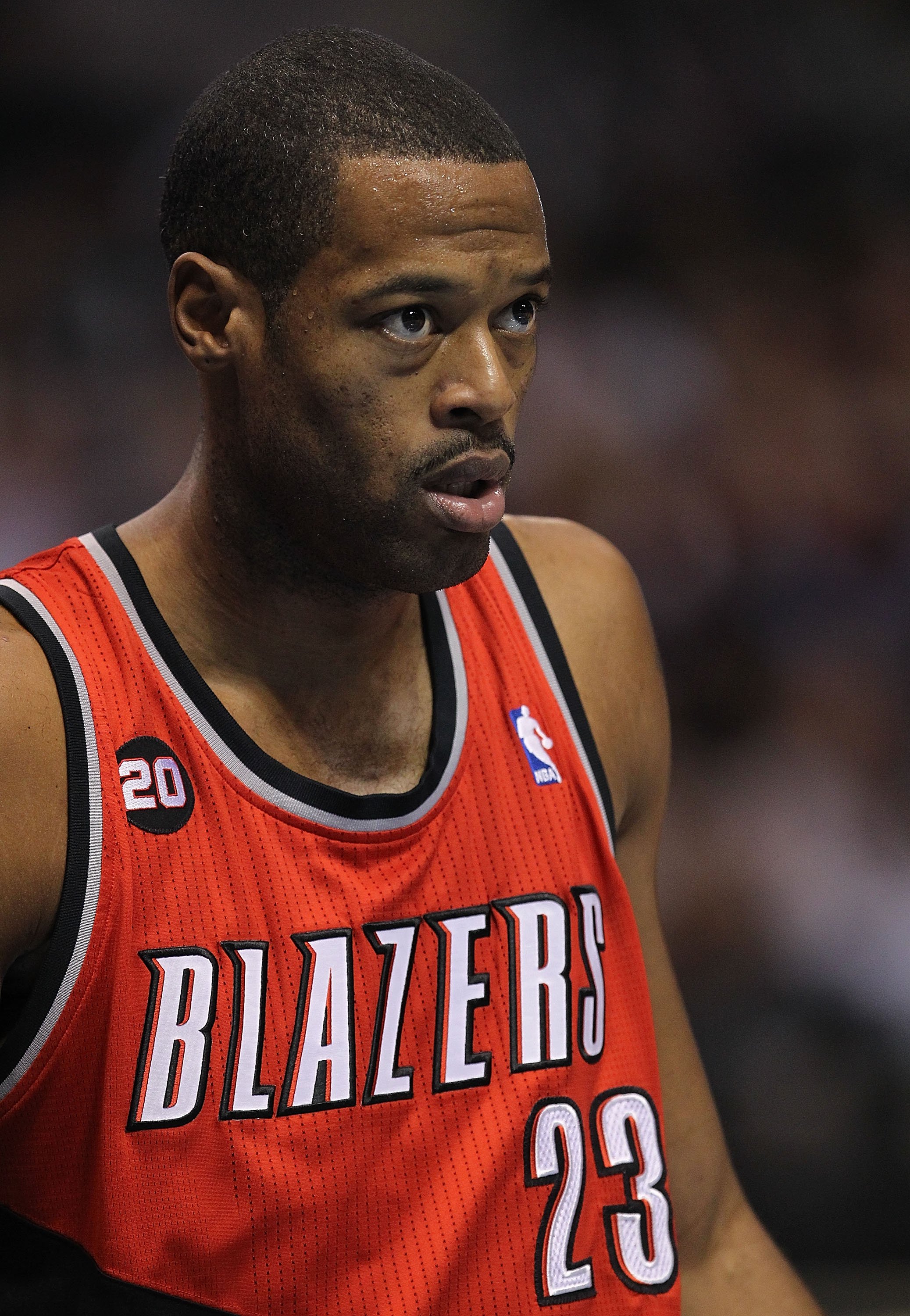 DALLAS, TX - DECEMBER 15:  Center Marcus Camby #23 of the Portland Trail Blazers at American Airlines Center on December 15, 2010 in Dallas, Texas.  NOTE TO USER: User expressly acknowledges and agrees that, by downloading and or using this photograph, Us