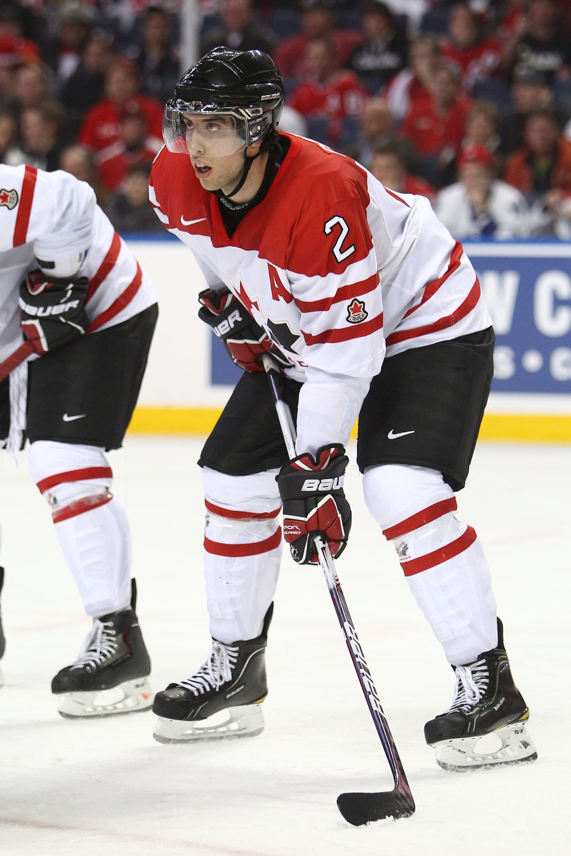 BUFFALO, NY - DECEMBER 26:  Jared Cowen #2 of Canada during the 2011 IIHF World U20 Championship Group B game between Canada and Russia on December 26, 2010 at HSBC Arena in Buffalo, New York. (Photo by Tom Szczerbowski/Getty Images)