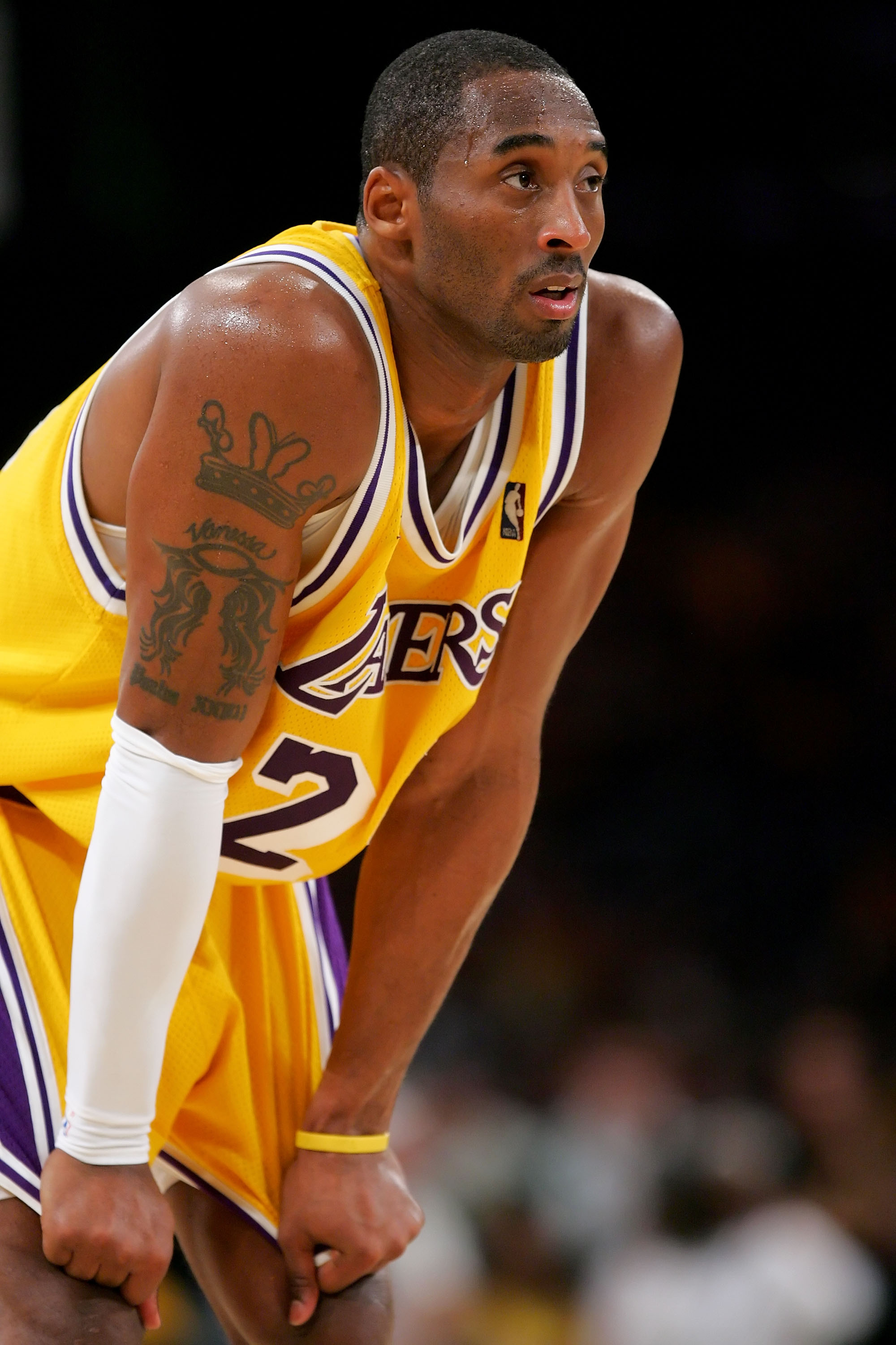 LOS ANGELES, CA - DECEMBER 30:  Kobe Bryant #24 of the Los Angeles Lakers looks on during the game against the Boston Celtics at Staples Center December 30, 2007 in Los Angeles, California.  NOTE TO USER: User expressly acknowledges and agrees that, by do