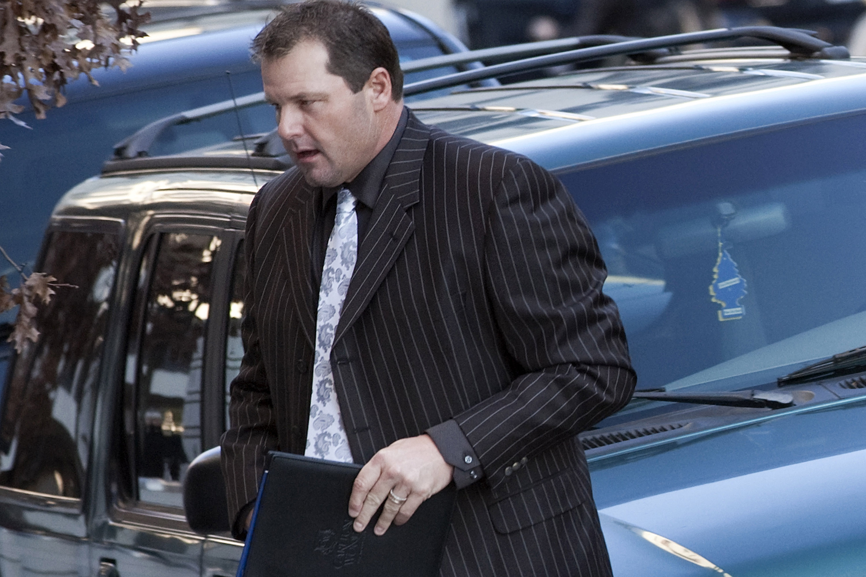 WASHINGTON - DECEMBER 8:  Roger Clemens arrives at Federal Court December 8, 2010 in Washington, DC.  Clemens, a former Major League Baseball pitcher, appeared at court for an interim status conference on charges he lied to Congress during a hearing on th