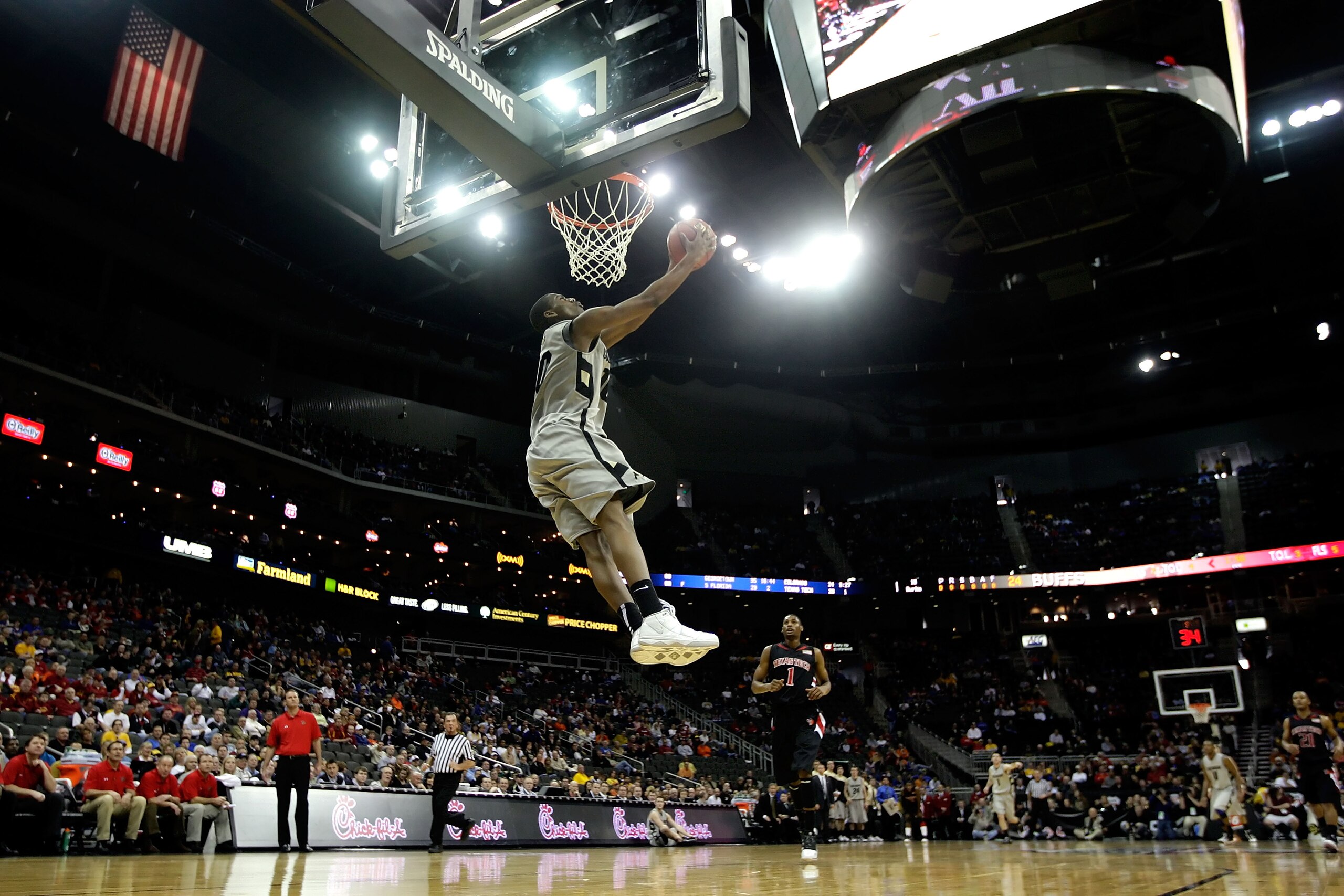 KANSAS CITY, MO - MARCH 10: Alec Burks #10 of the Colorado Buffaloes dunks the ball in the first half against the Texas Tech Red Raiders during the first round game of the 2010 Phillips 66 Big 12 Men's Basketball Tournament at the Sprint Center on March KANSAS CITY, MO - MARCH 10: Alec Burks #10 of the Colorado Buffaloes dunks the ball in the first half against the Texas Tech Red Raiders during the first round game of the 2010 Phillips 66 Big 12 Men's Basketball Tournament at the Sprint Center on March