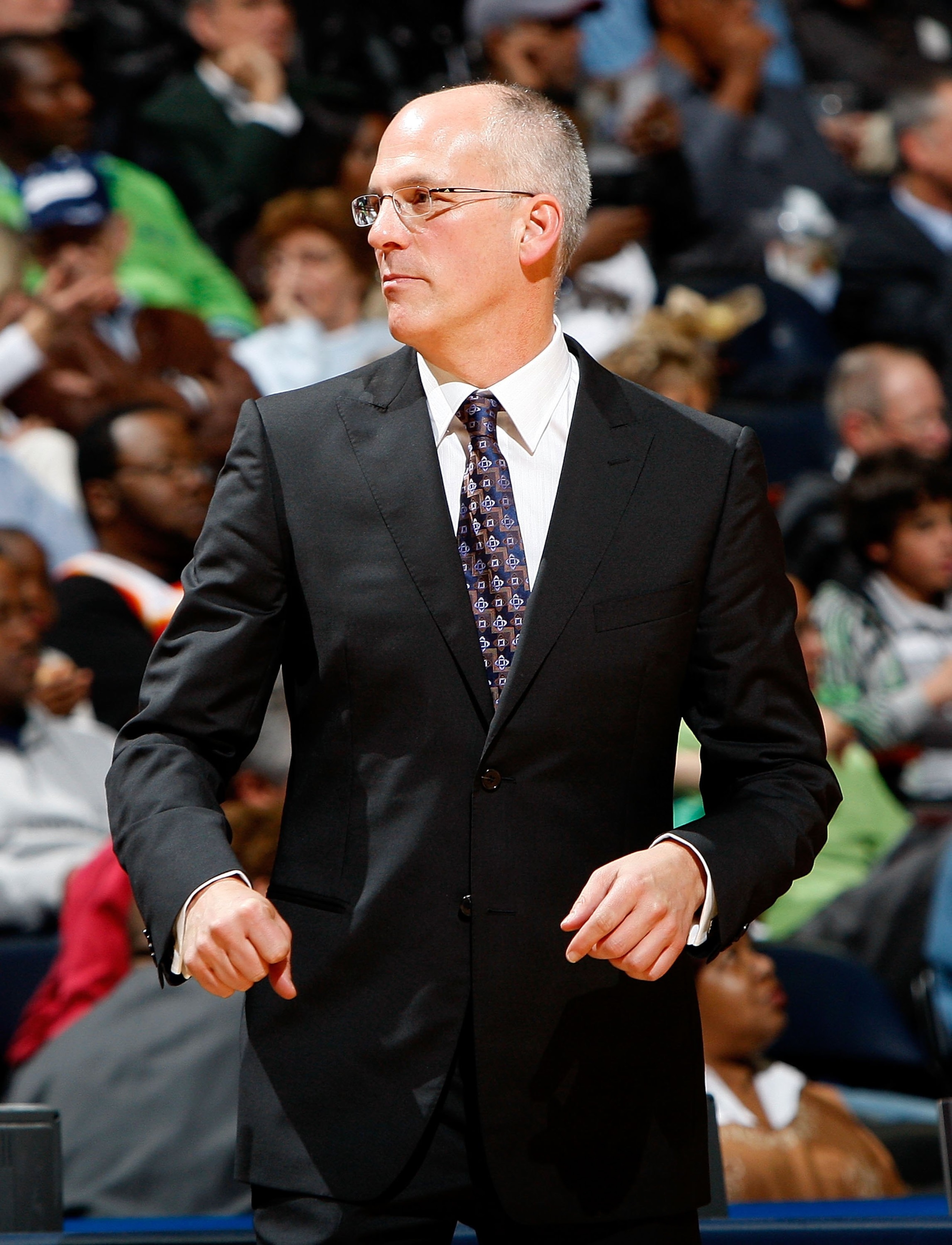 ATLANTA - DECEMBER 02: Head coach Jay Triano of the Toronto Raptors against the Atlanta Hawks at Philips Arena on December 2, 2009 in Atlanta, Georgia. NOTE TO USER: User expressly acknowledges and agrees that, by downloading and/or using this Photograp ATLANTA - DECEMBER 02: Head coach Jay Triano of the Toronto Raptors against the Atlanta Hawks at Philips Arena on December 2, 2009 in Atlanta, Georgia. NOTE TO USER: User expressly acknowledges and agrees that, by downloading and/or using this Photograp