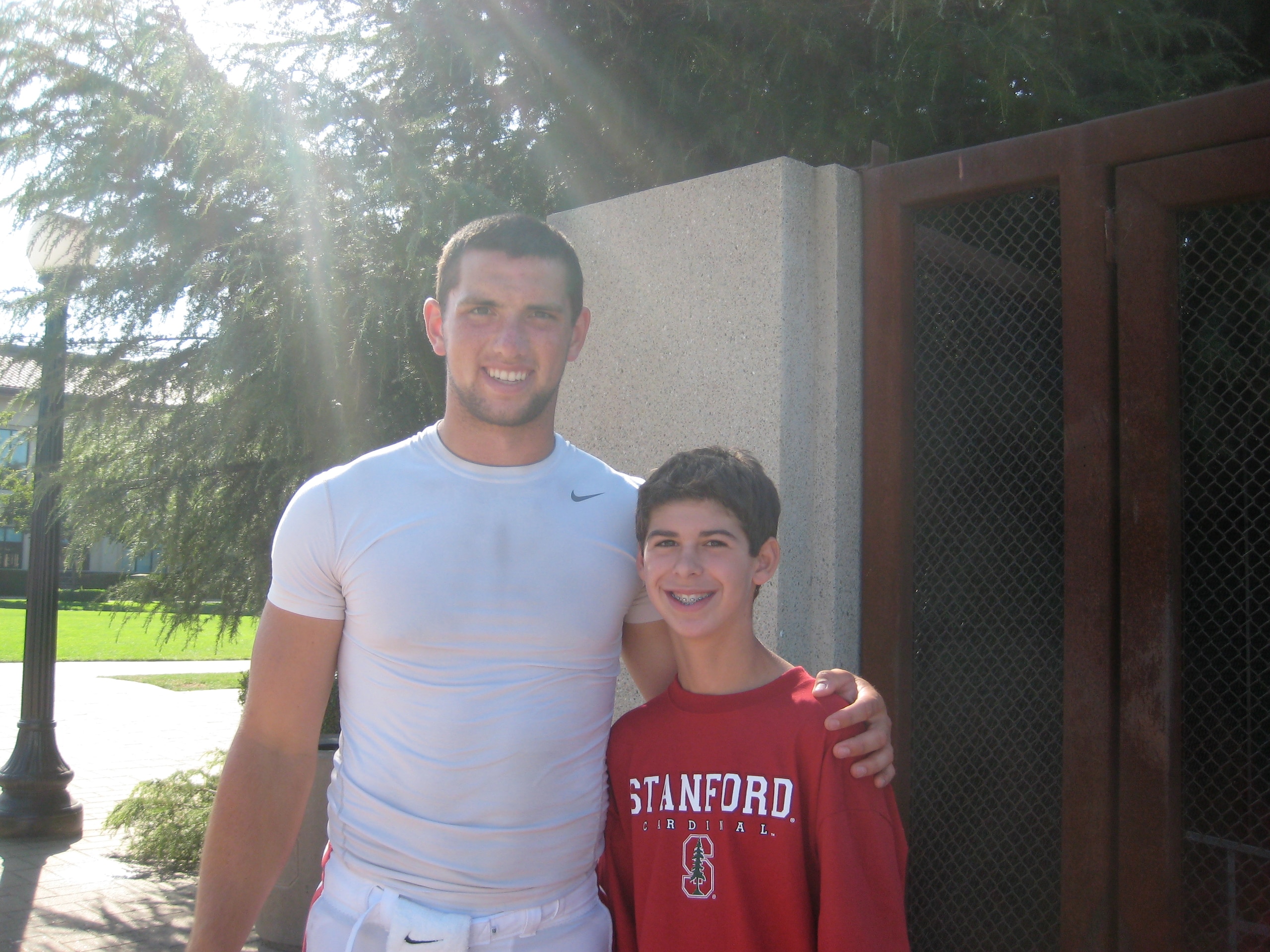 Stanford Football Quarterback Andrew Luck and I Stanford Football Quarterback Andrew Luck and I