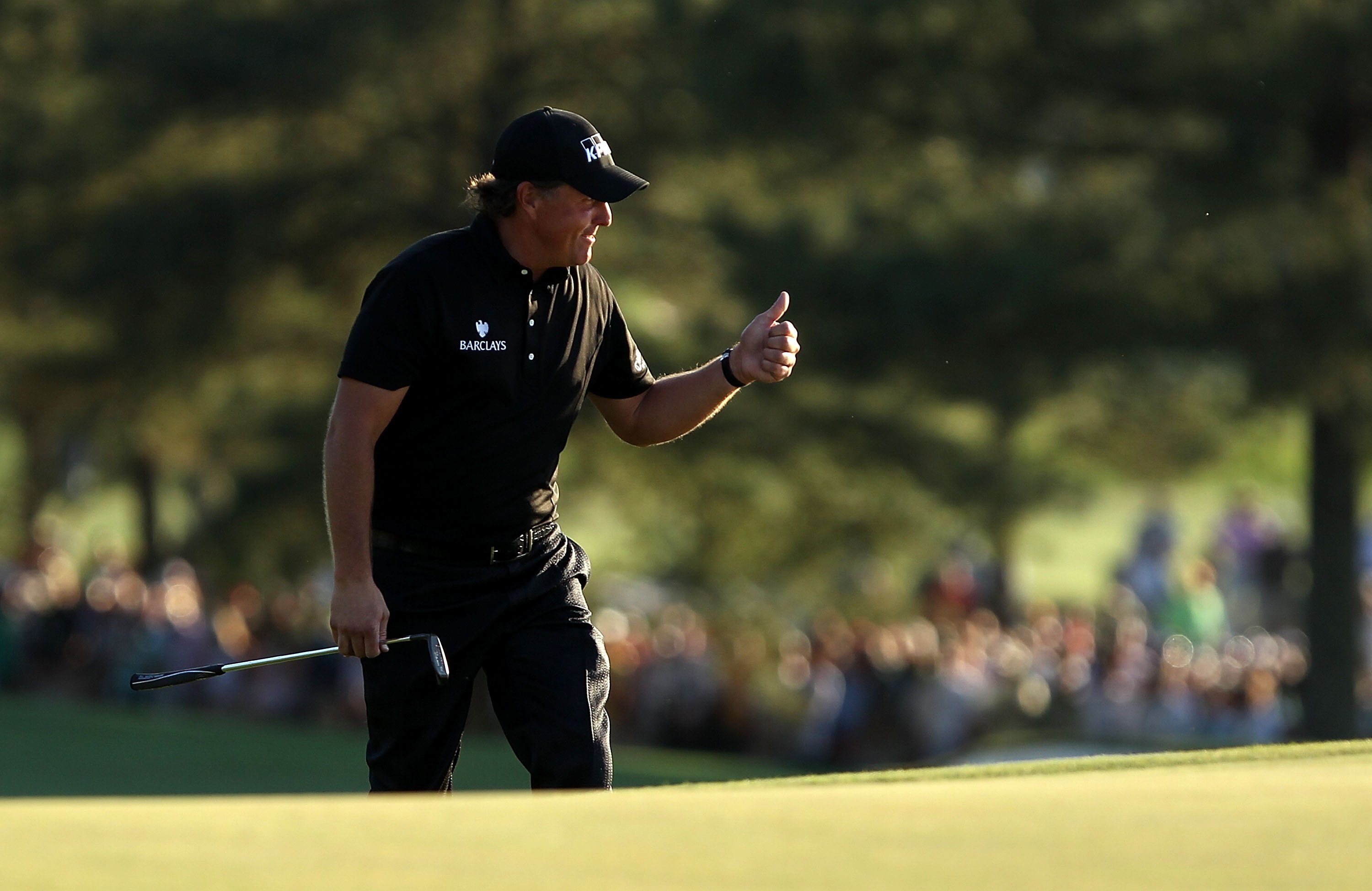 AUGUSTA, GA - APRIL 11:  Phil Mickelson during the final round of the 2010 Masters Tournament at Augusta National Golf Club on April 11, 2010 in Augusta, Georgia.  (Photo by Streeter Lecka/Getty Images for Golf Week)