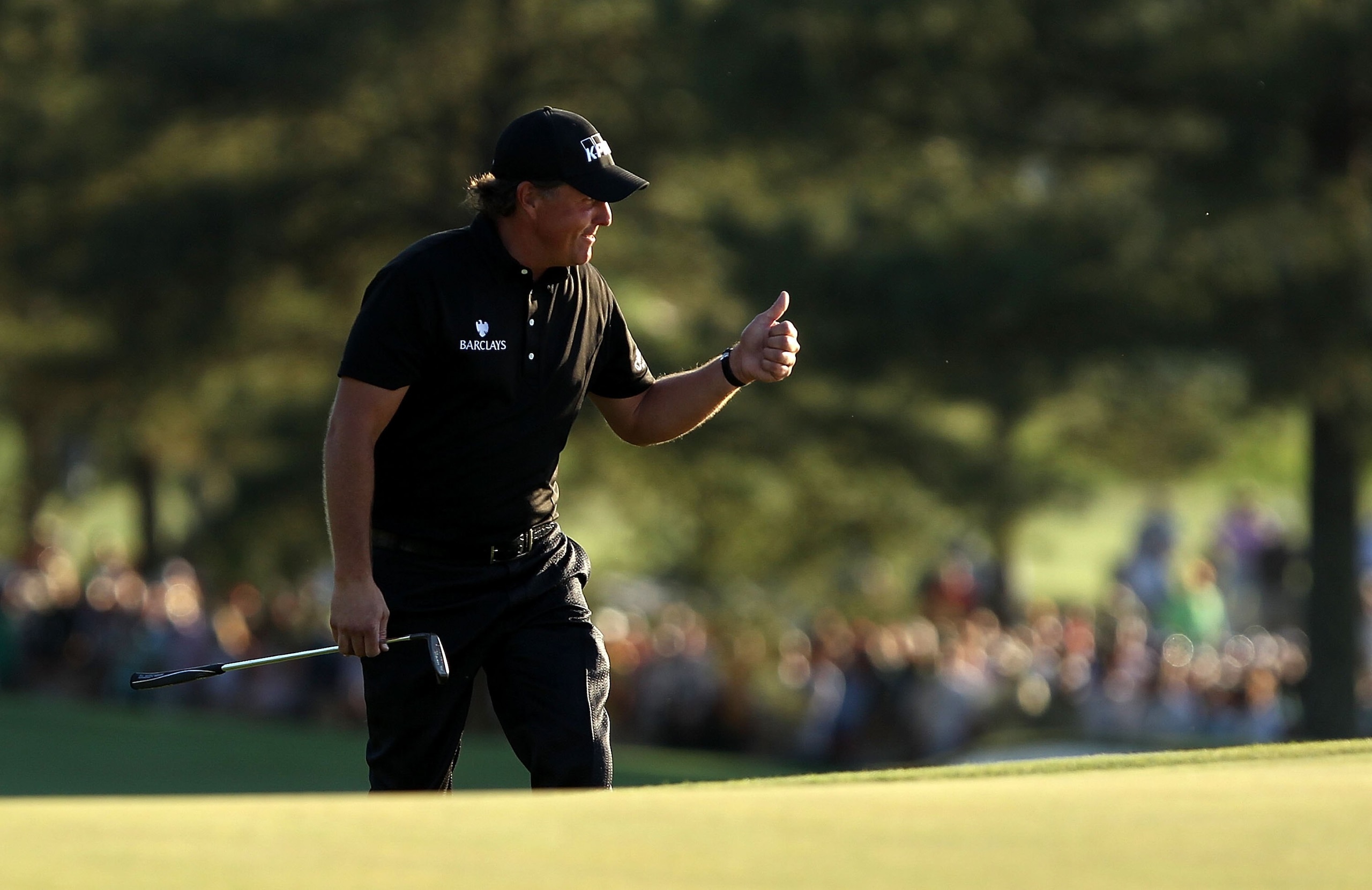 AUGUSTA, GA - APRIL 11: Phil Mickelson during the final round of the 2010 Masters Tournament at Augusta National Golf Club on April 11, 2010 in Augusta, Georgia. (Photo by Streeter Lecka/Getty Images for Golf Week) AUGUSTA, GA - APRIL 11: Phil Mickelson during the final round of the 2010 Masters Tournament at Augusta National Golf Club on April 11, 2010 in Augusta, Georgia. (Photo by Streeter Lecka/Getty Images for Golf Week)