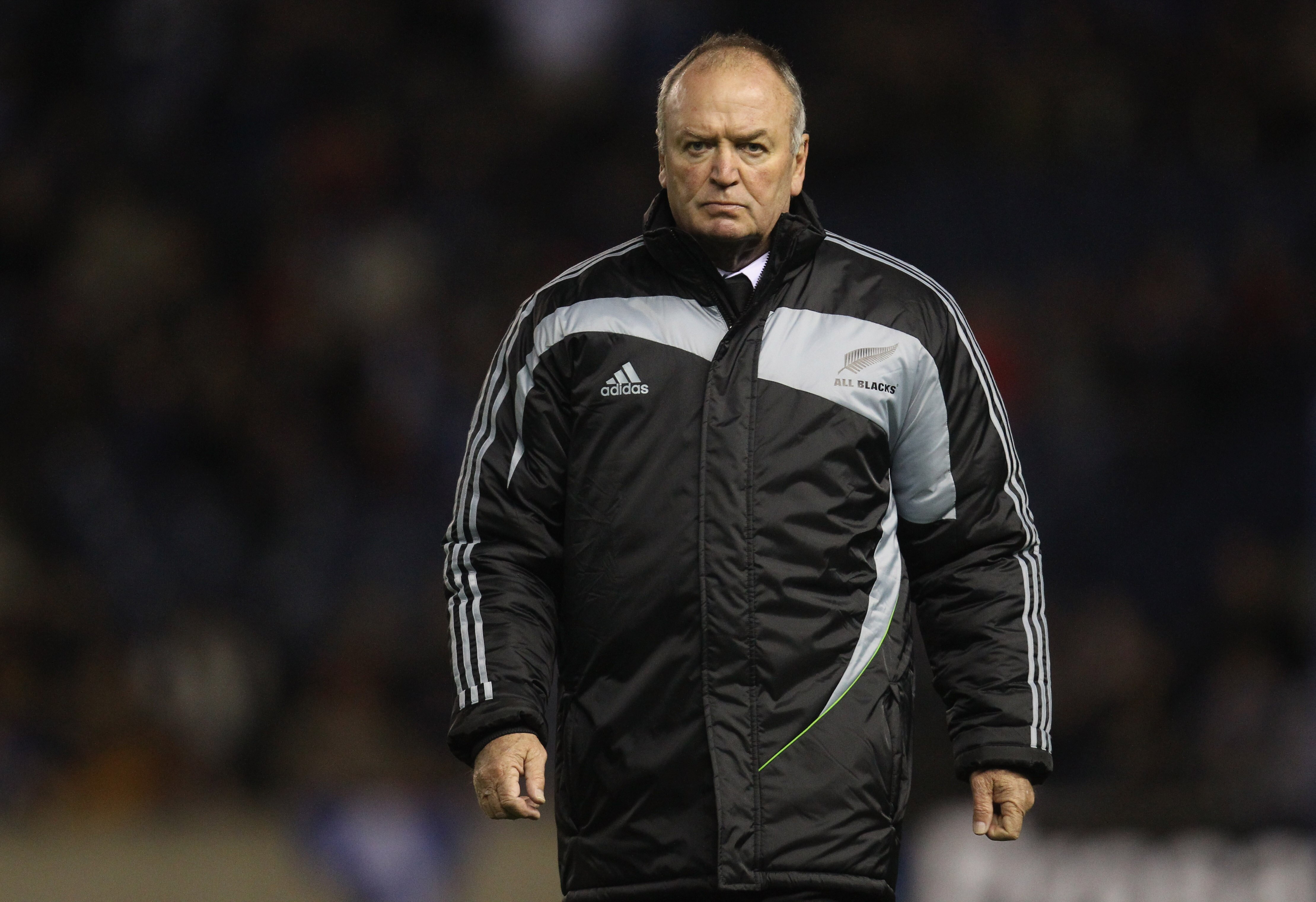 EDINBURGH, SCOTLAND - NOVEMBER 13:  All Black coach Graham Henry before the Test match between New Zealand and Scotland at Murrayfield Stadium on November 13, 2010 in Edinburgh, Scotland.  (Photo by Phil Walter/Getty Images)