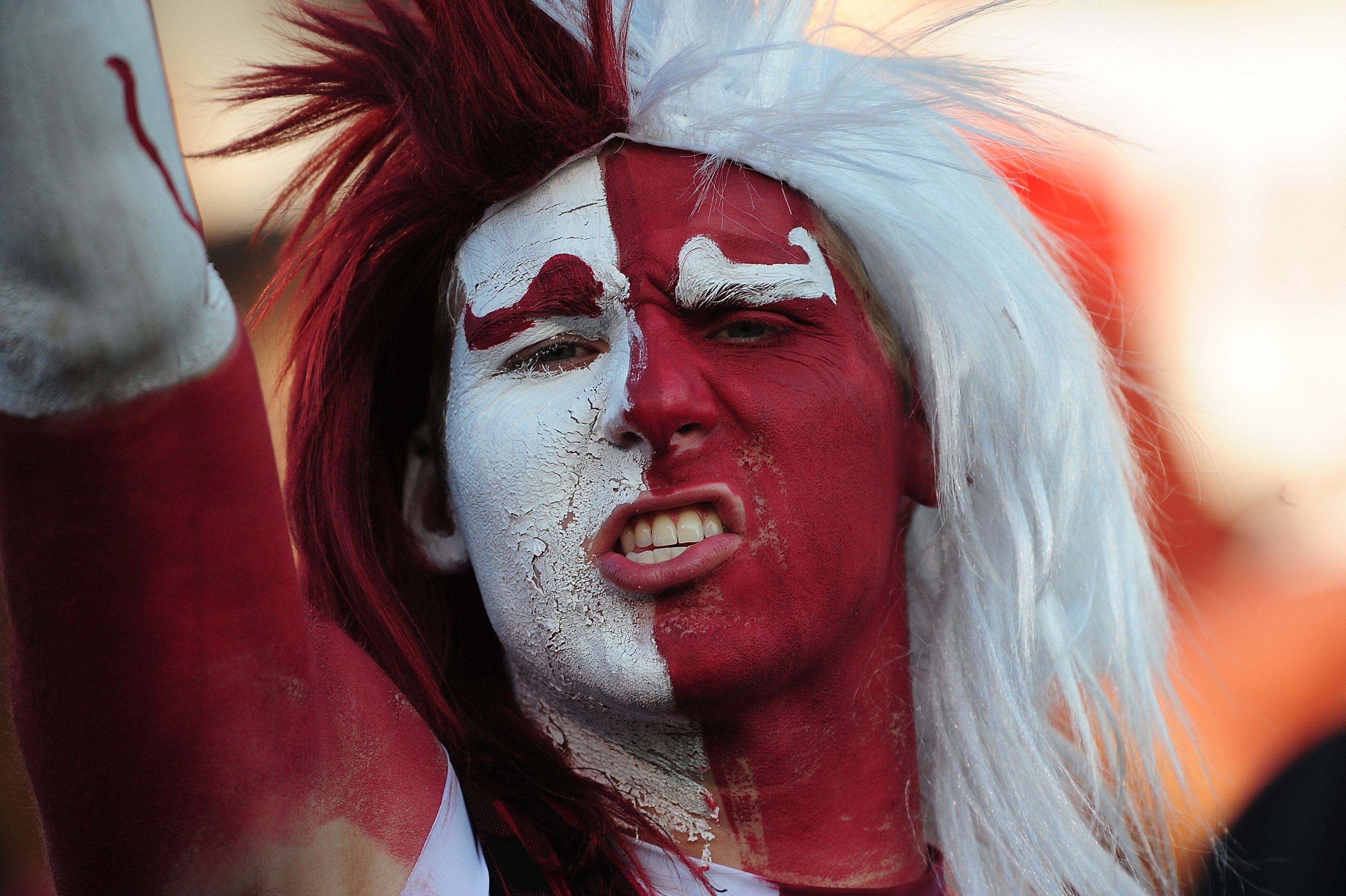 STARKVILLE, MS - OCTOBER 24:  Mississippi State Bulldog fan cheering during the game against the Universityof Florida, at Davis Wade Stadium on  October 24, 2009 in Starkville, Mississippi  (Photo by Rick Dole/Getty Images)