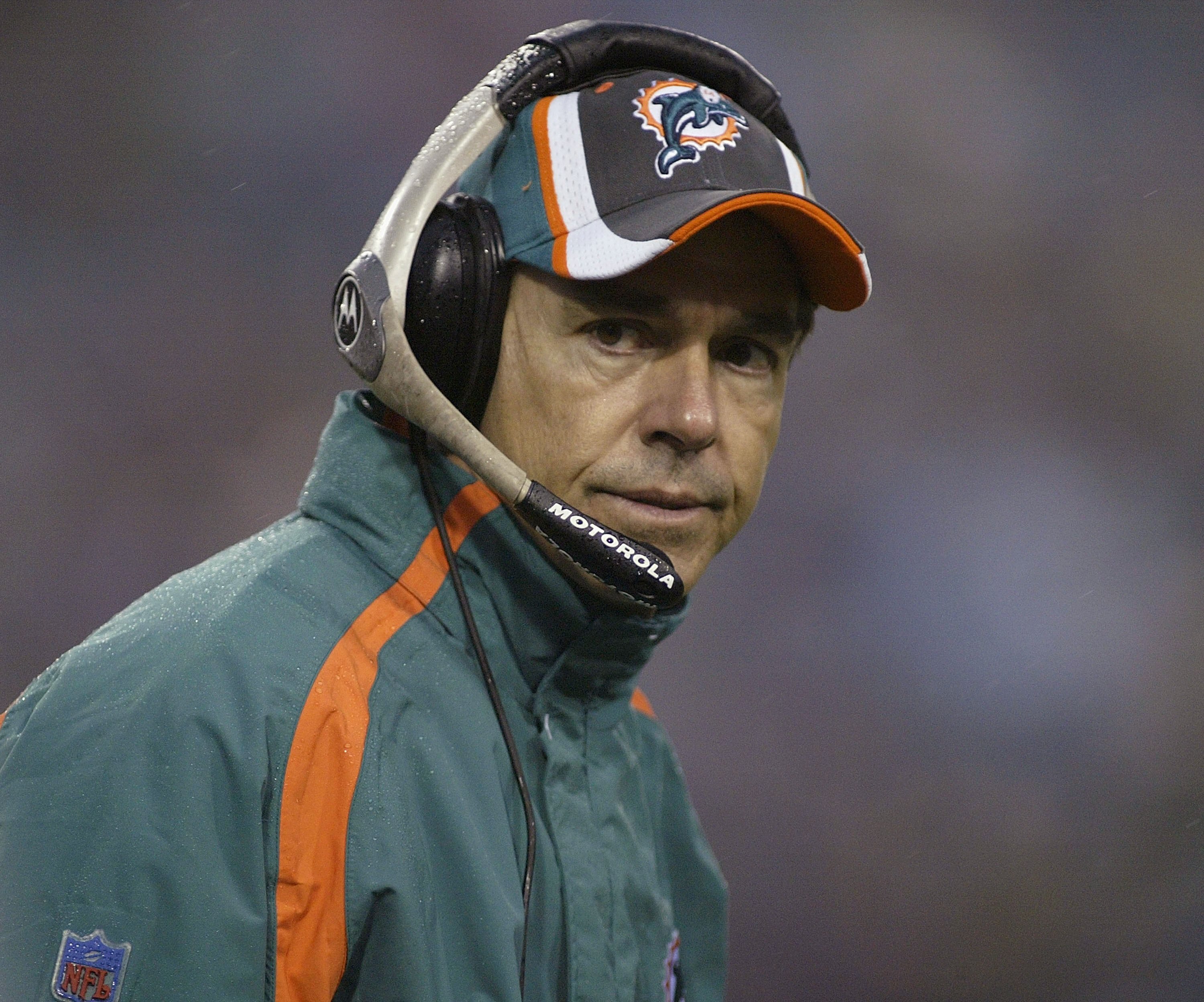ORCHARD PARK, NY - DECEMBER 17:  Nick Saban, head coach of the Miami Dolphins, stands on the sidelines in the fourth quarter of a 21-0 loss to the Buffalo Bills on December 17, 2006 at Ralph Wilson Stadium in Orchard Park, New York.  (Photo by Rick Stewar