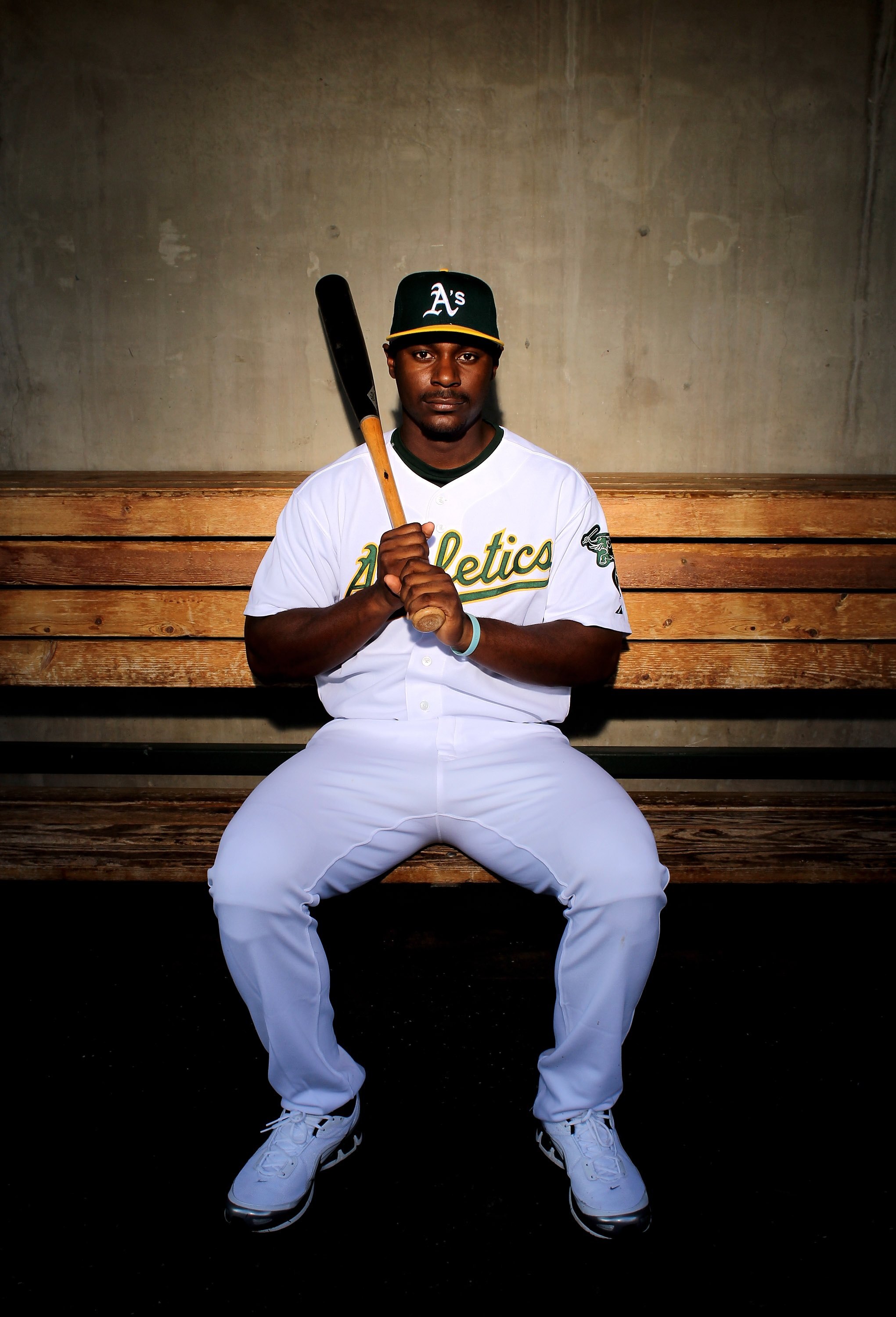 PHOENIX - MARCH 01:  Chris Carter of the Oakland Athletics poses during photo media day at the Athletics spring training complex on March 1, 2010 in Phoenix, Arizona.  (Photo by Ezra Shaw/Getty Images)