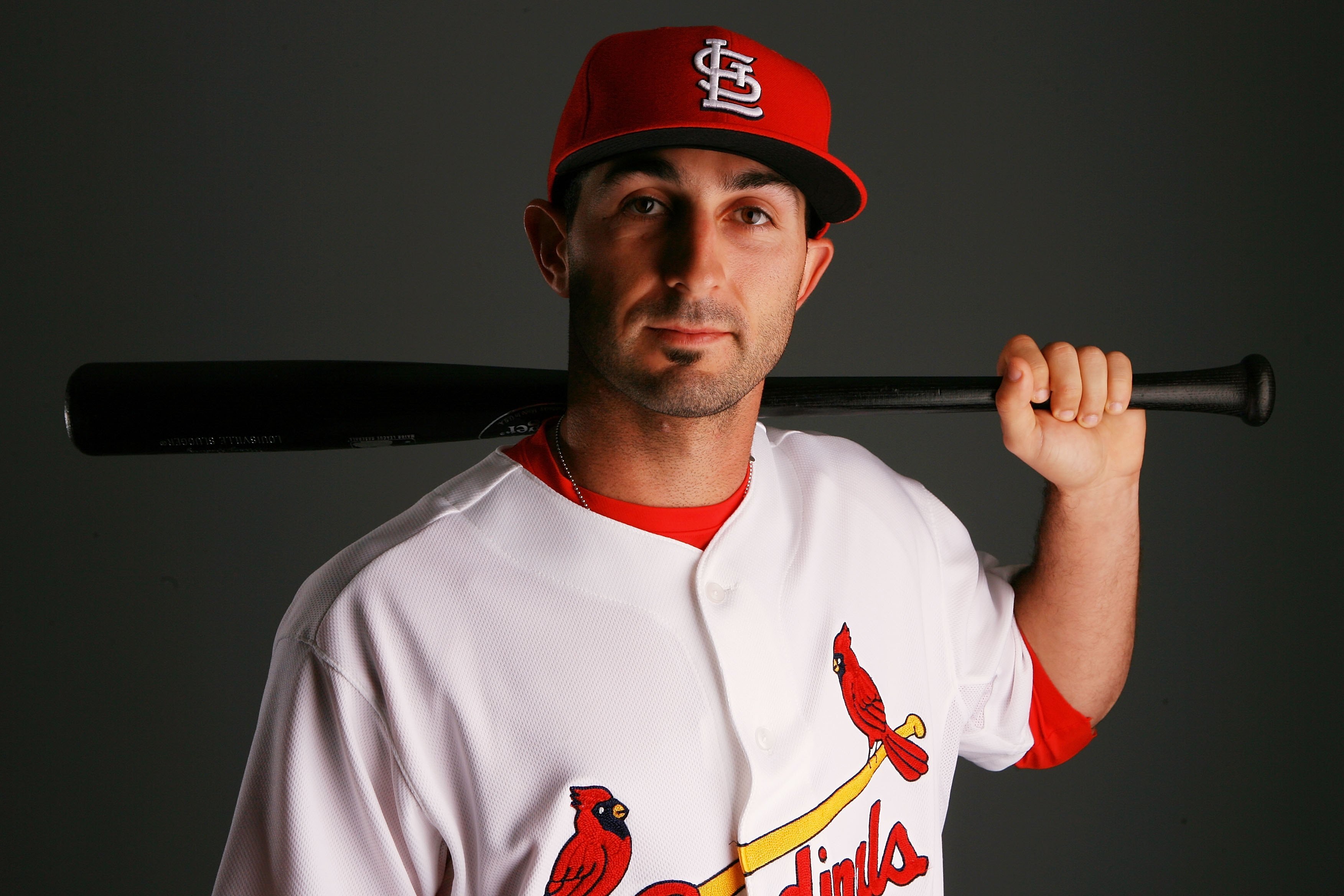 JUPITER, FL - MARCH 01:  Infielder Daniel Descalso #87 of the St. Louis Cardinals during photo day at Roger Dean Stadium on March 1, 2010 in Jupiter, Florida.  (Photo by Doug Benc/Getty Images)